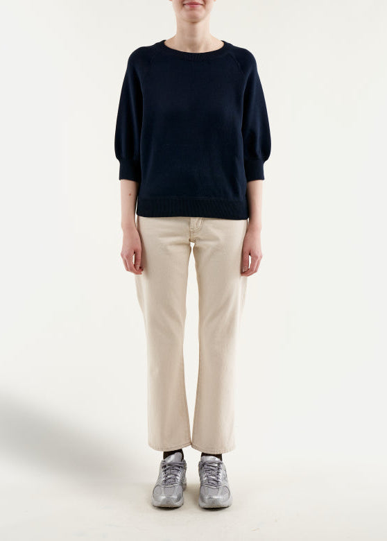 Anglet Crewneck Sweater, Navy ~ Bellerose