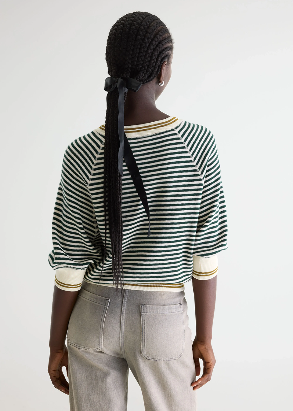 Anglet Crewneck Sweater, Stripe ~ Bellerose