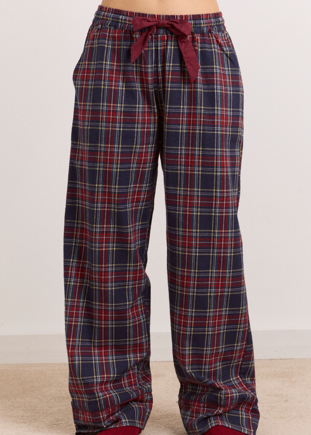 Antonella PJ Set, Tawny Flannel ~ Damson Madder