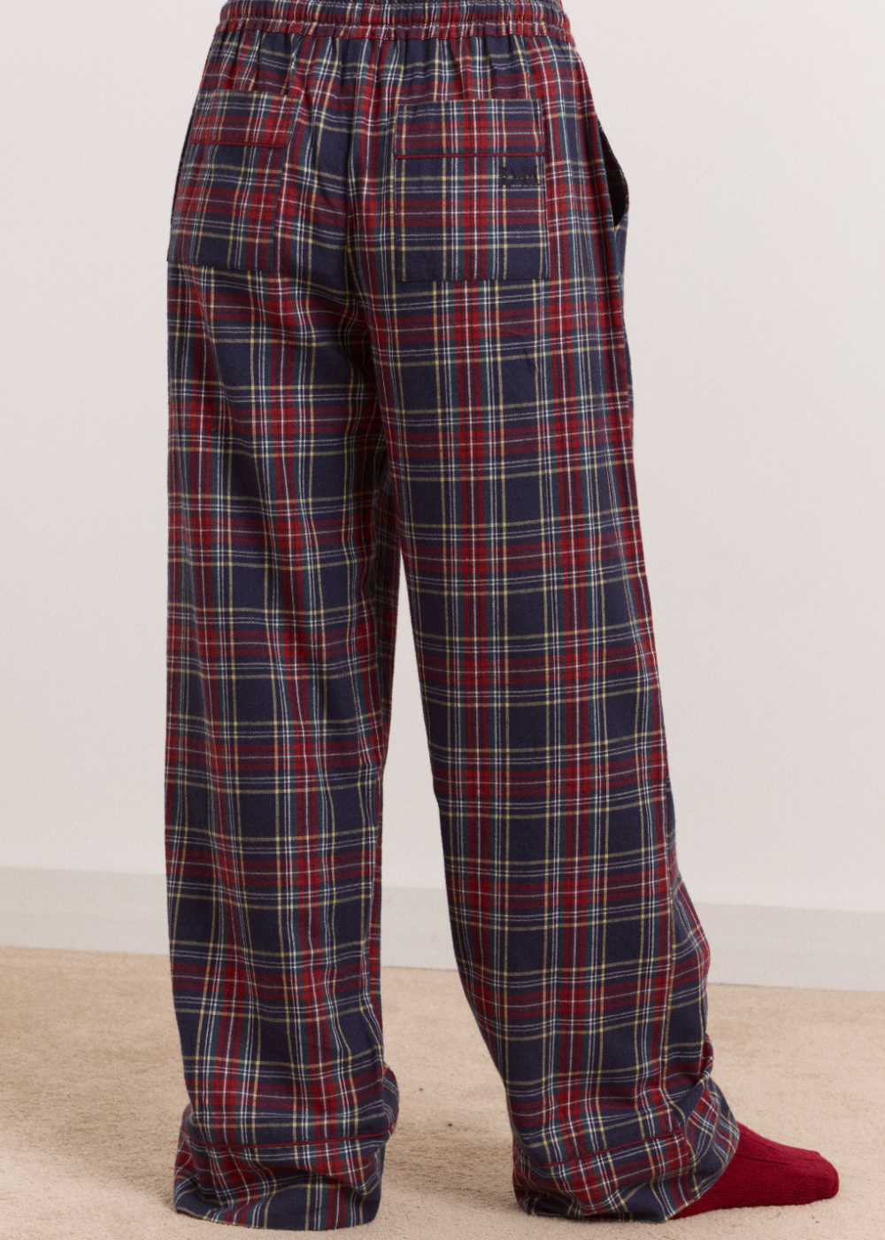 Antonella PJ Set, Tawny Flannel ~ Damson Madder