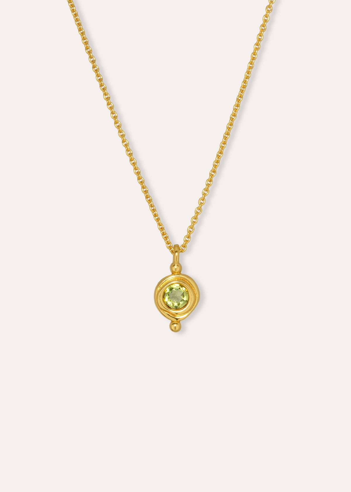 August Birthstone Pendant Necklace ~ Ottoman Hands