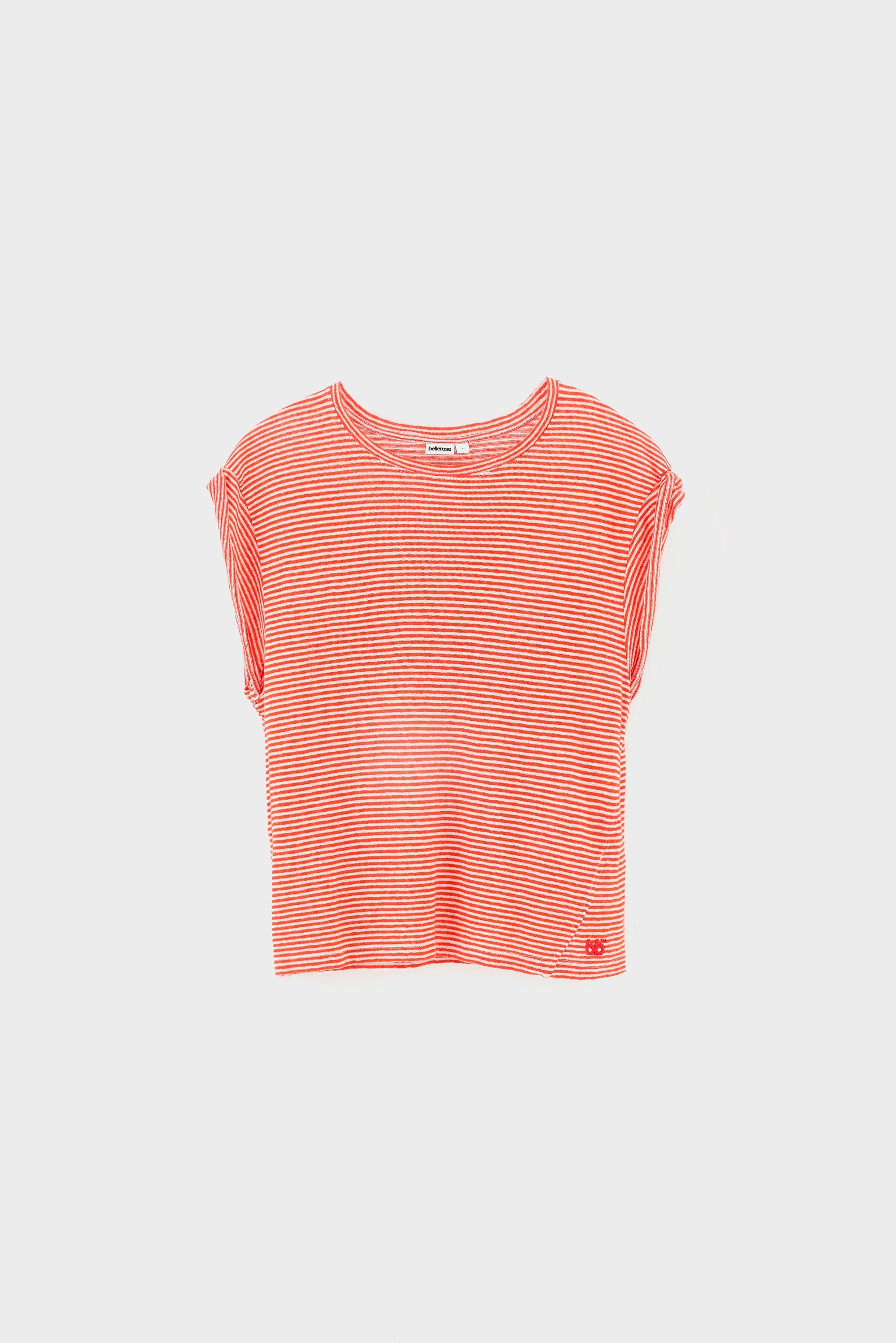 Vlyn61 Stripe Top, Red