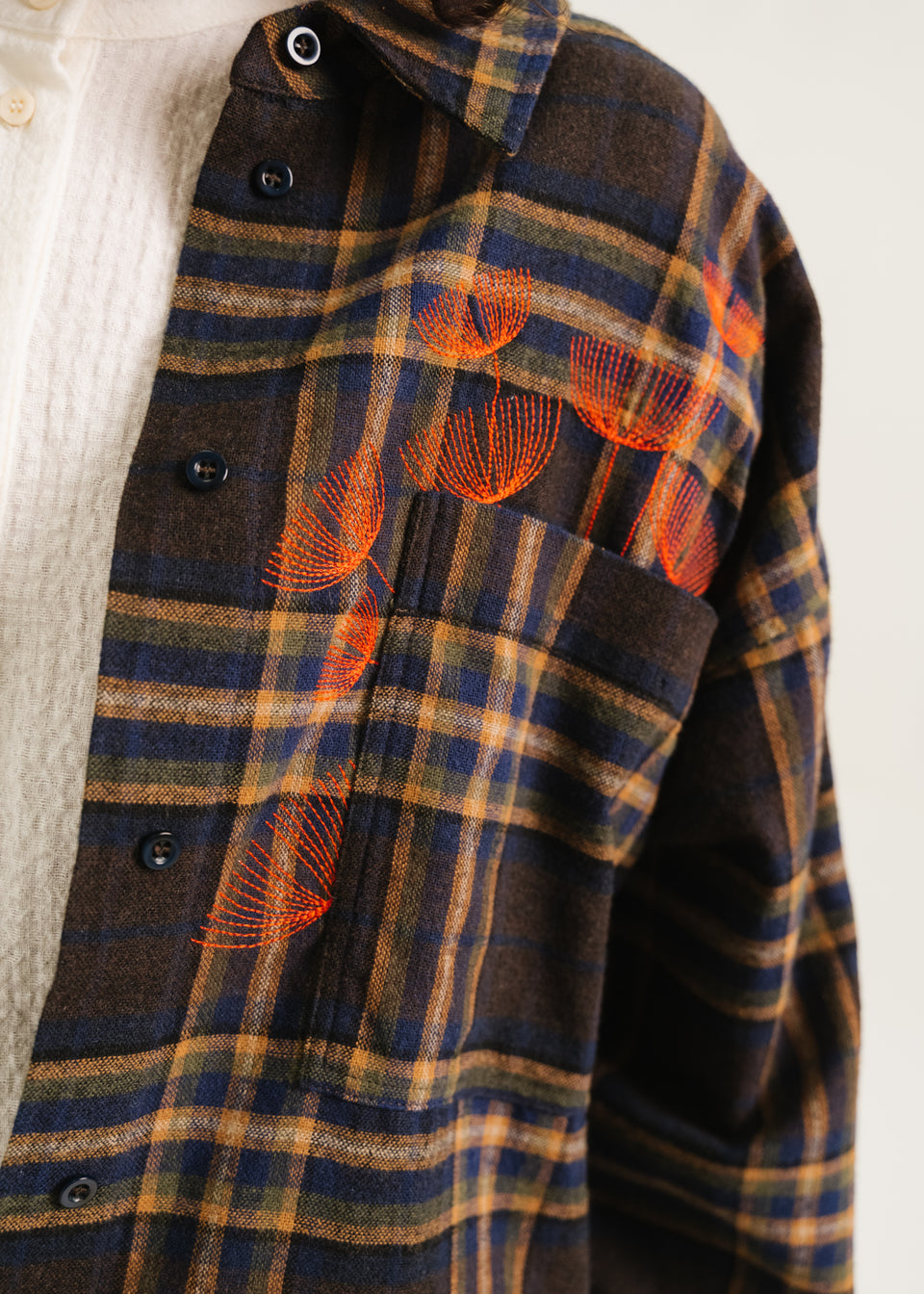Baylie Embroidered Shirt, Scottish ~ sacrecoeur