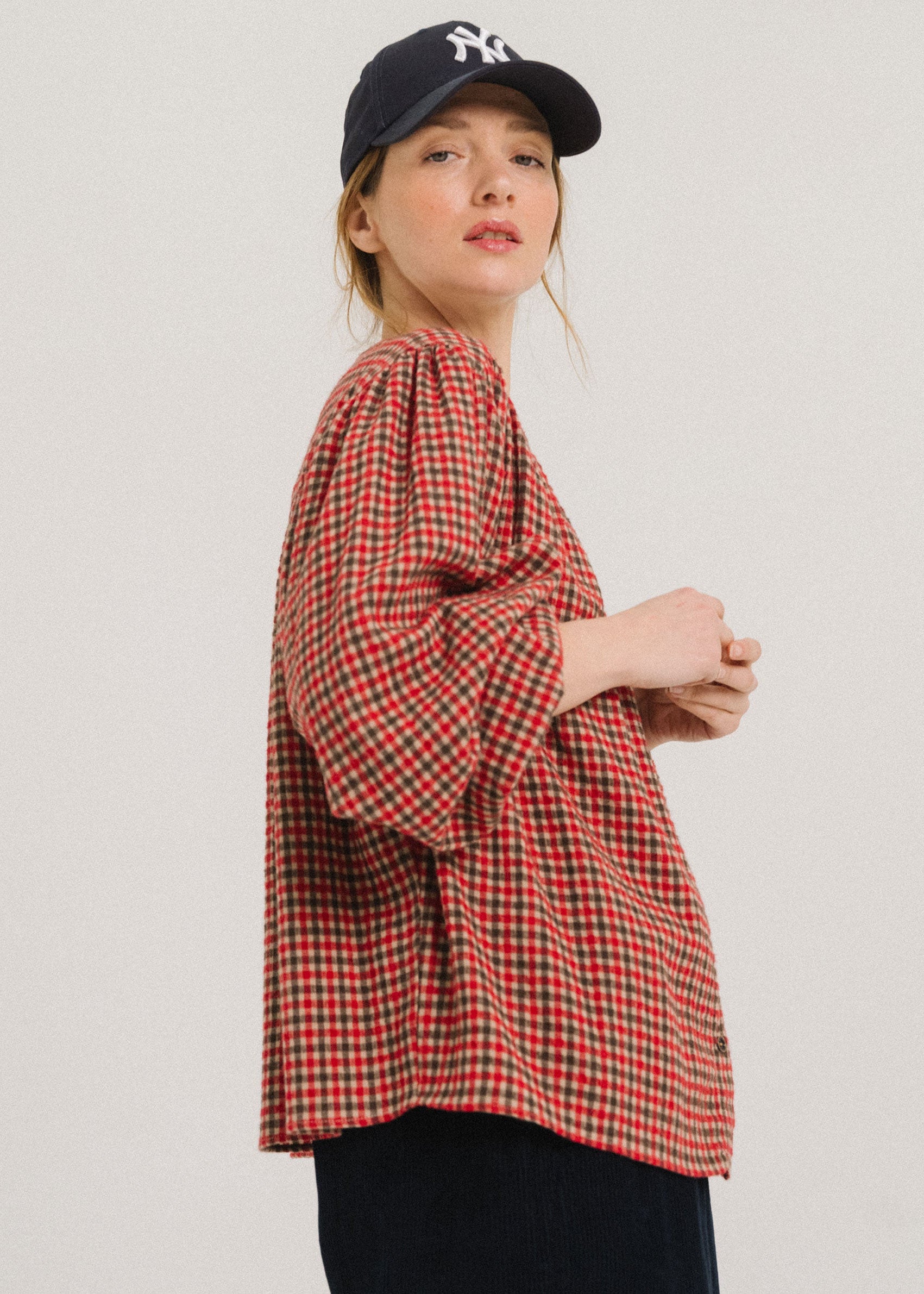 Candide Blouse, Cherry ~ tinsels