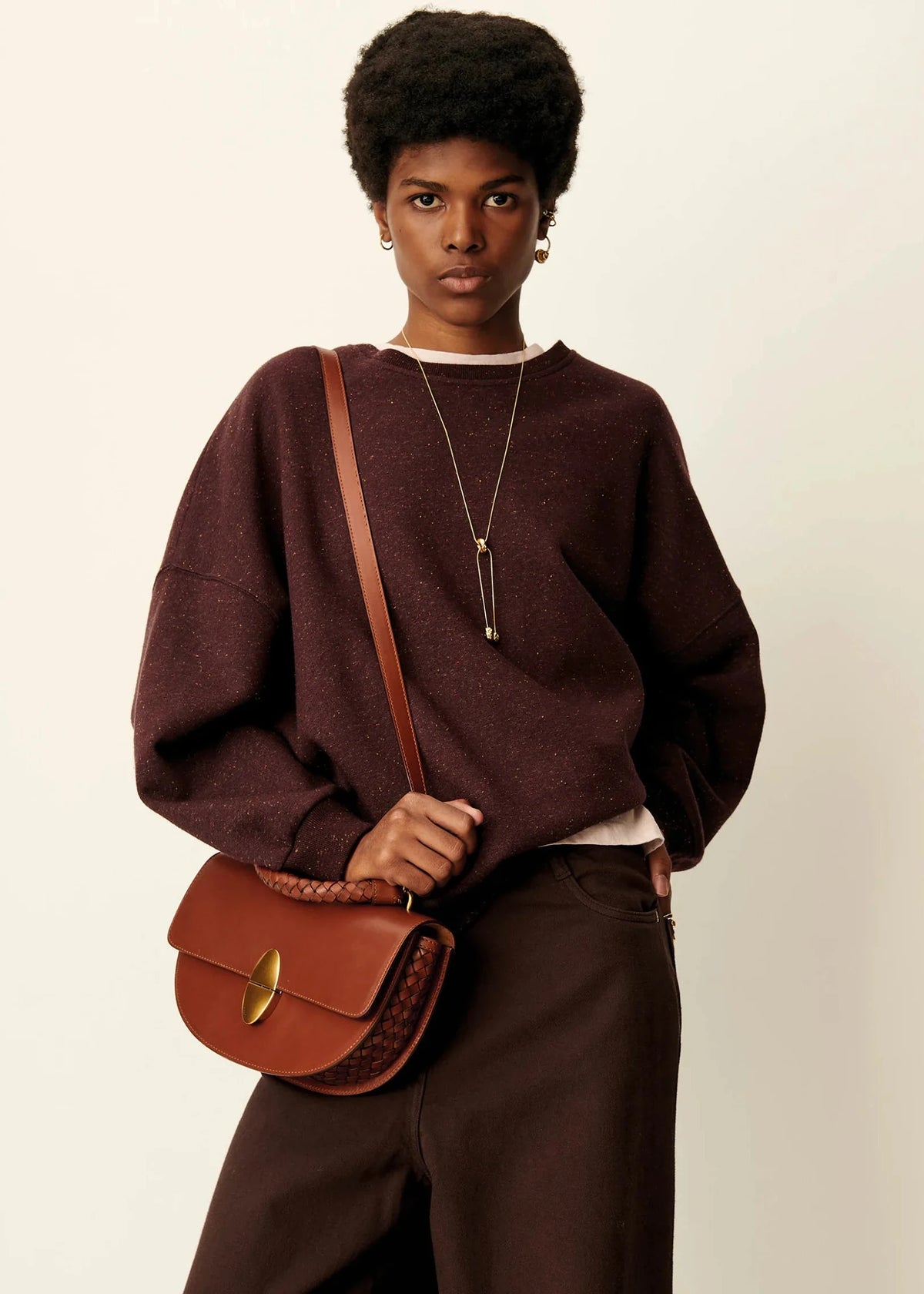 Chebbi Sweatshirt, Ganache ~ Sessun