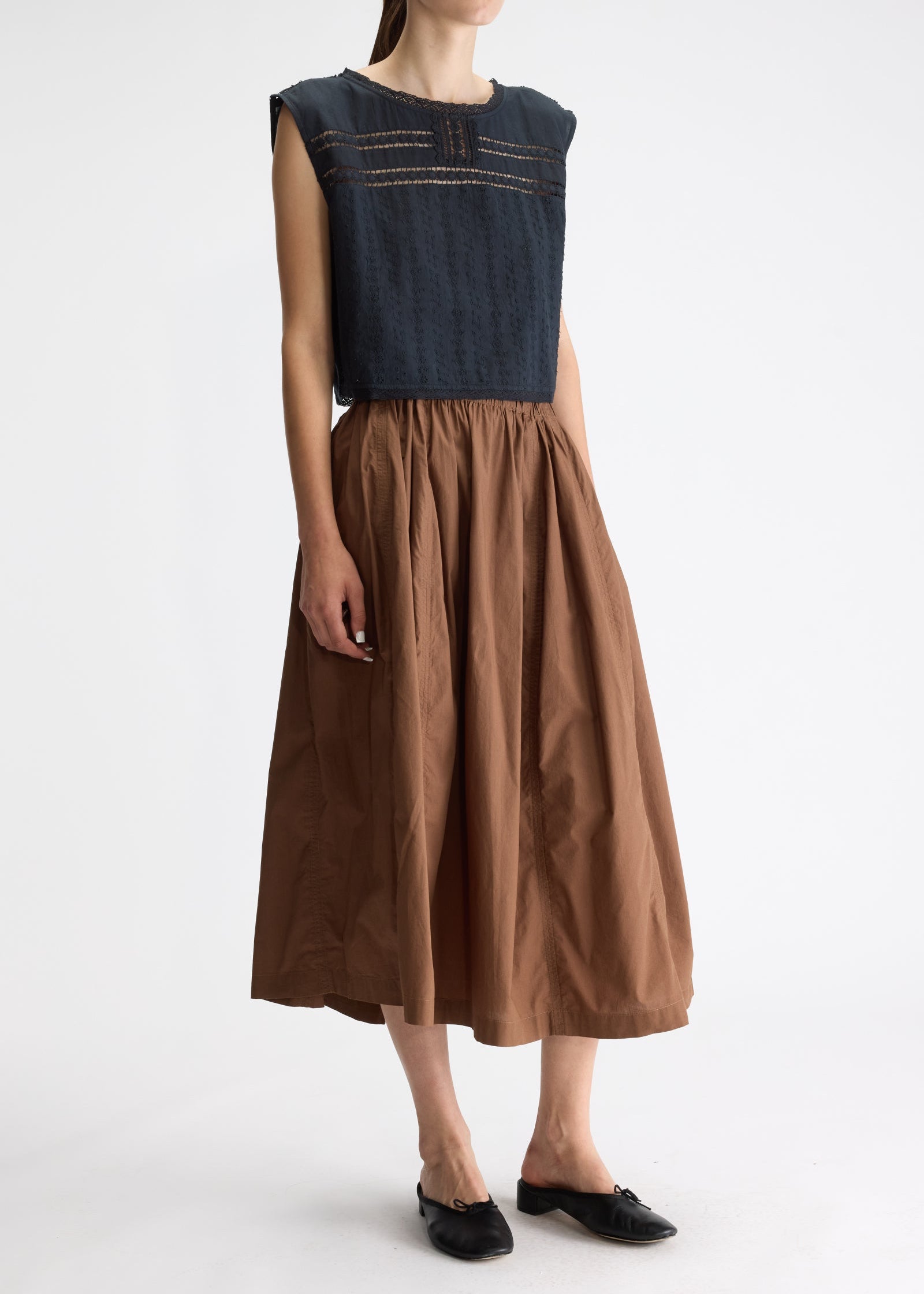 Cinley Skirt, Chocolate ~ Bellerose