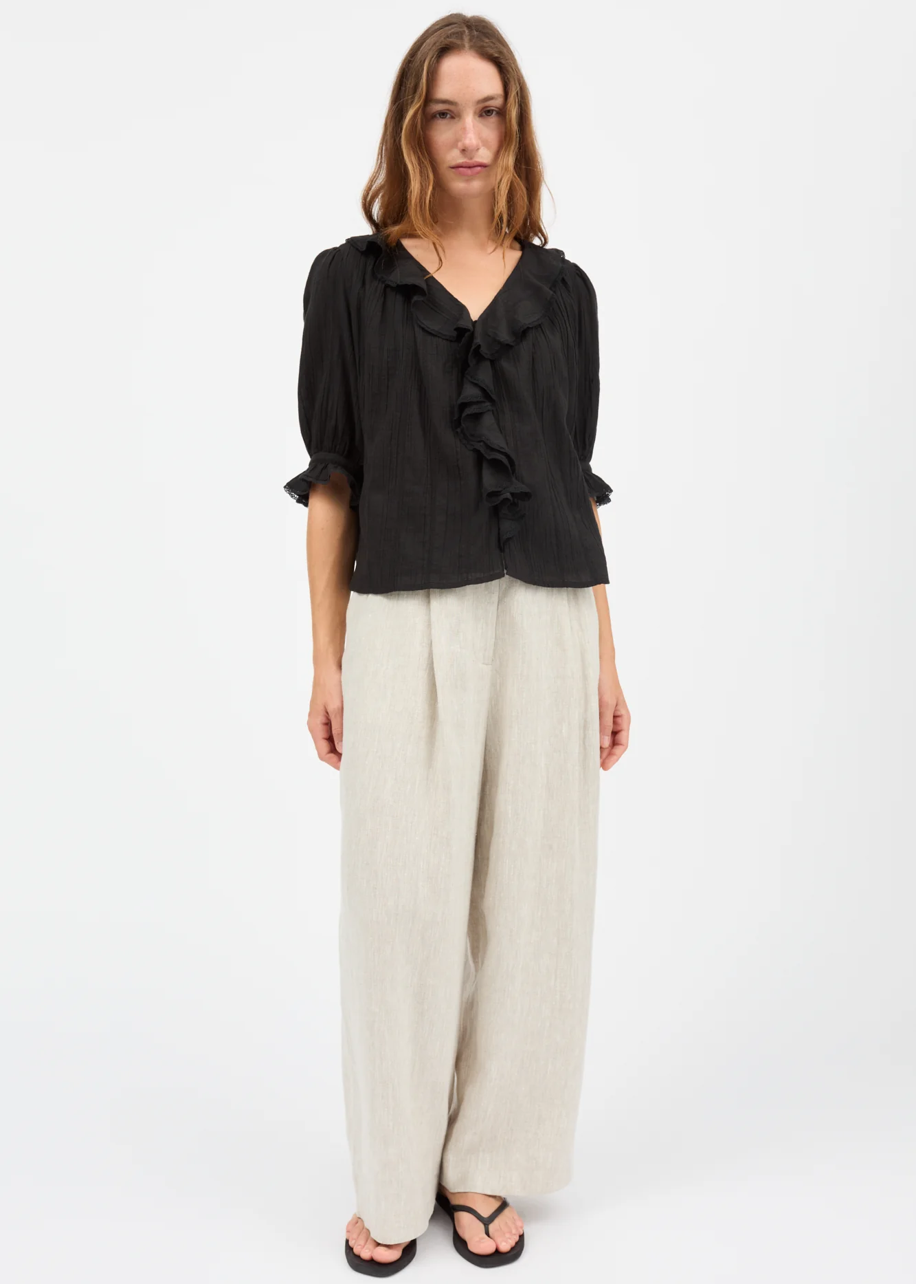 Clea Blouse, Black ~ Skall