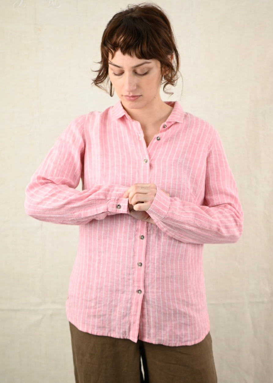 Fallo Shirt Stripe - Rose stripe