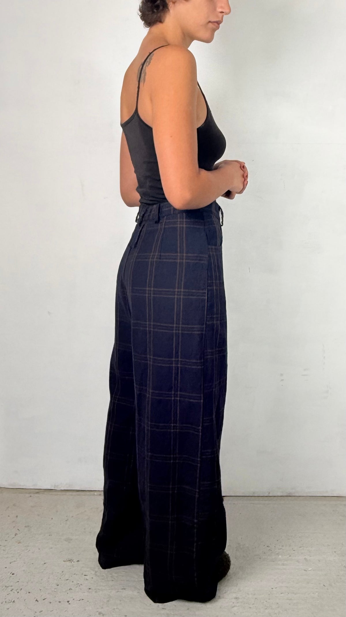 Aequamente - Pants 225, Navy Check