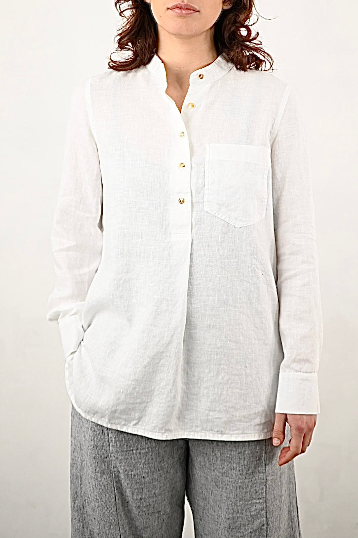Kyoto Linen Shirt, White