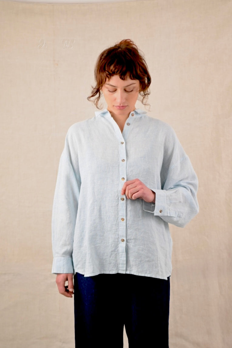 Bouce Shirt Stripe, Sage