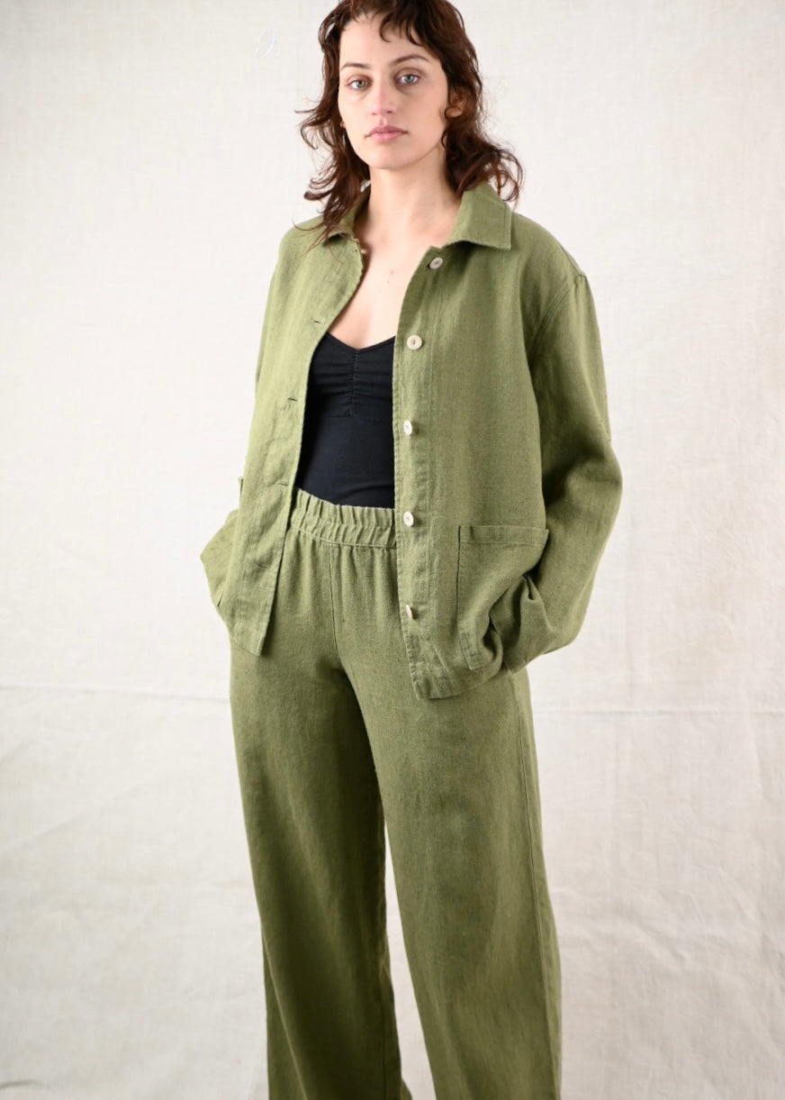 Kyoto Worker Jacket, Olive
