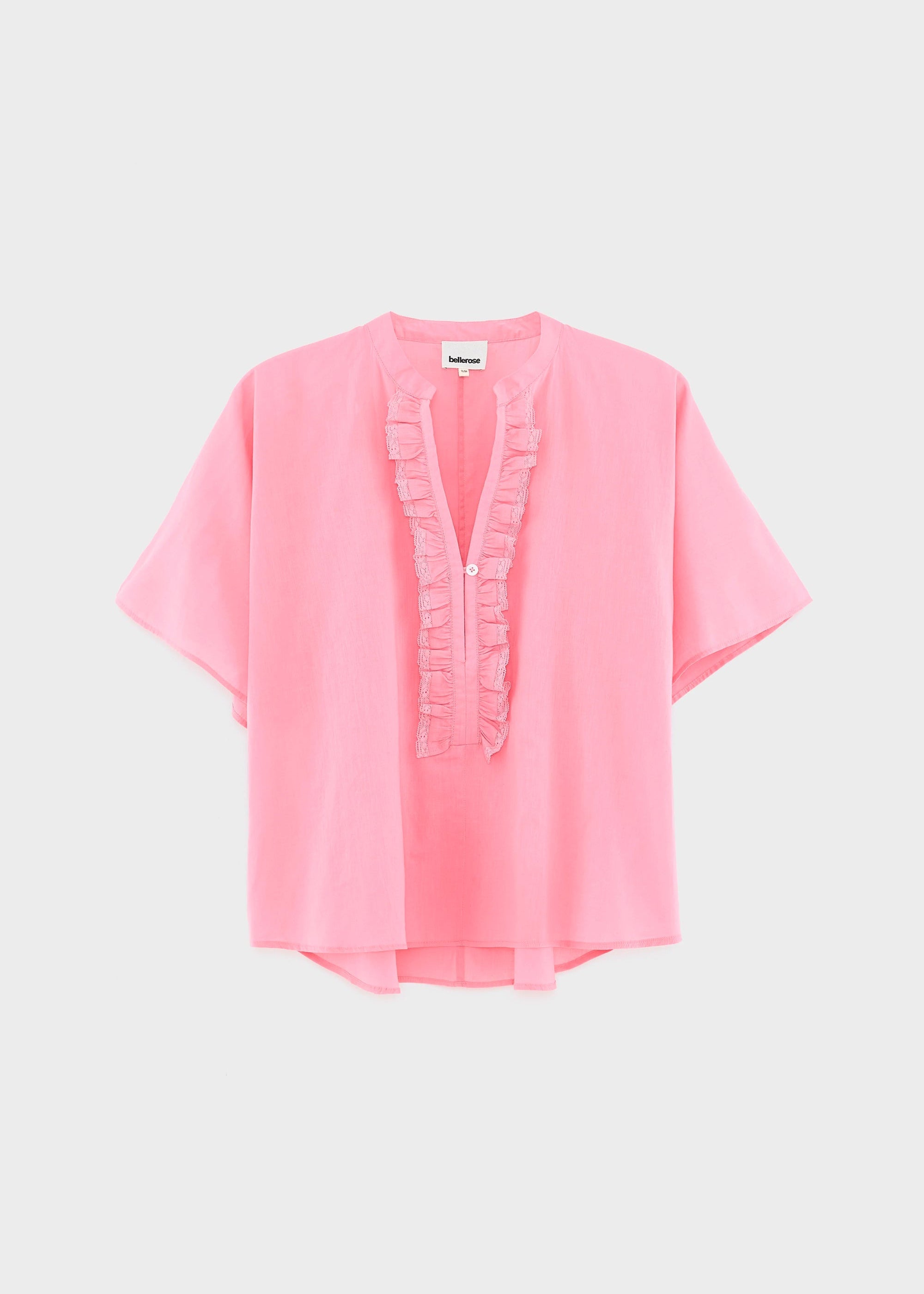 Dahlia Ruffled Blouse, Pink ~ Bellerose