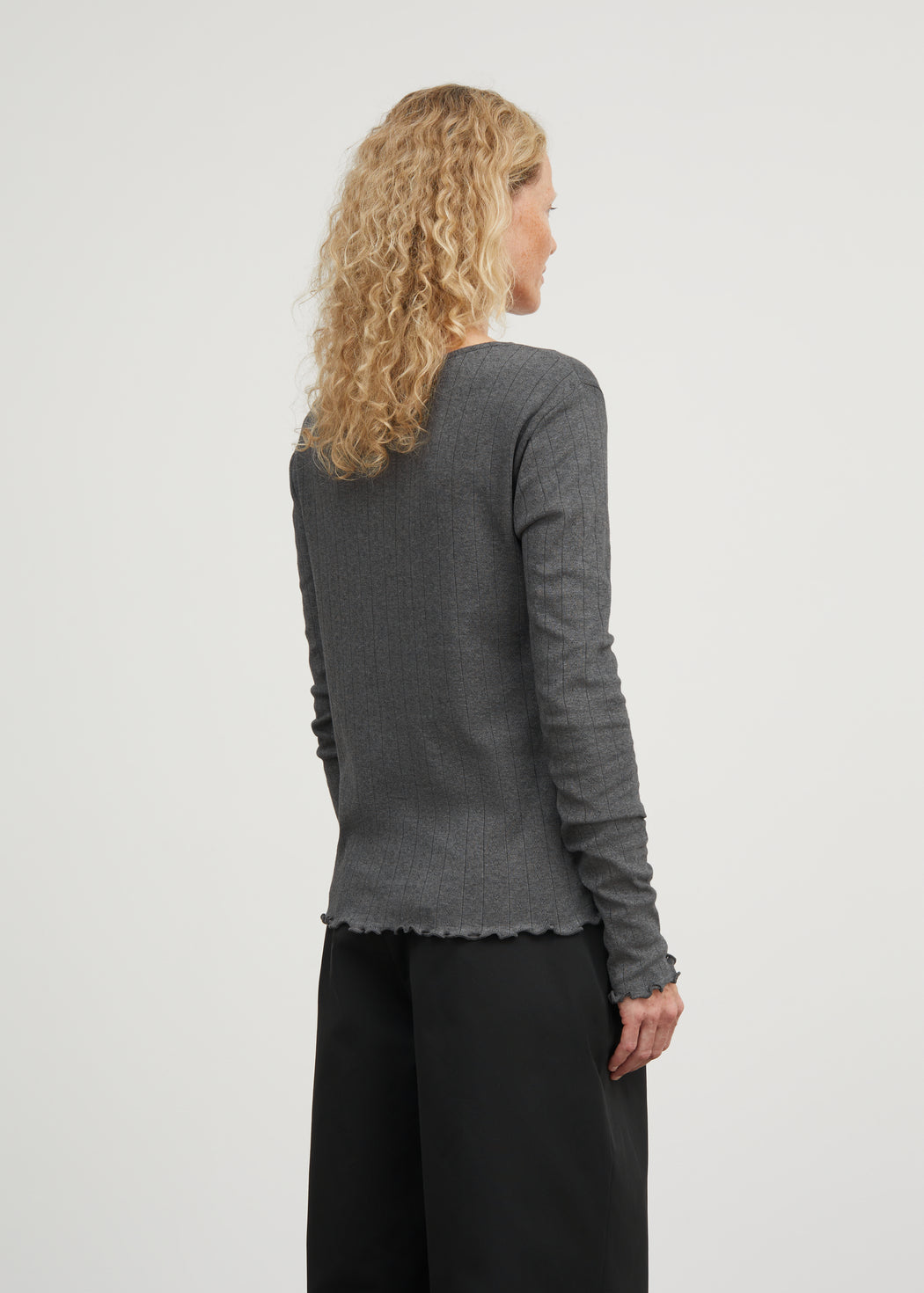 Edie Cardigan, Dark Grey Melange - Skall