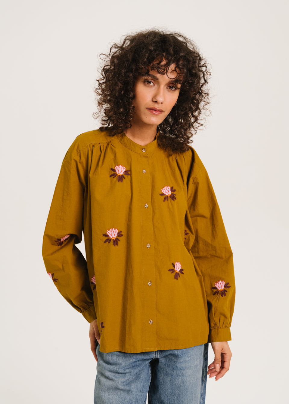 Ella Embroidered Blouse, Lily ~ sacrecoeur