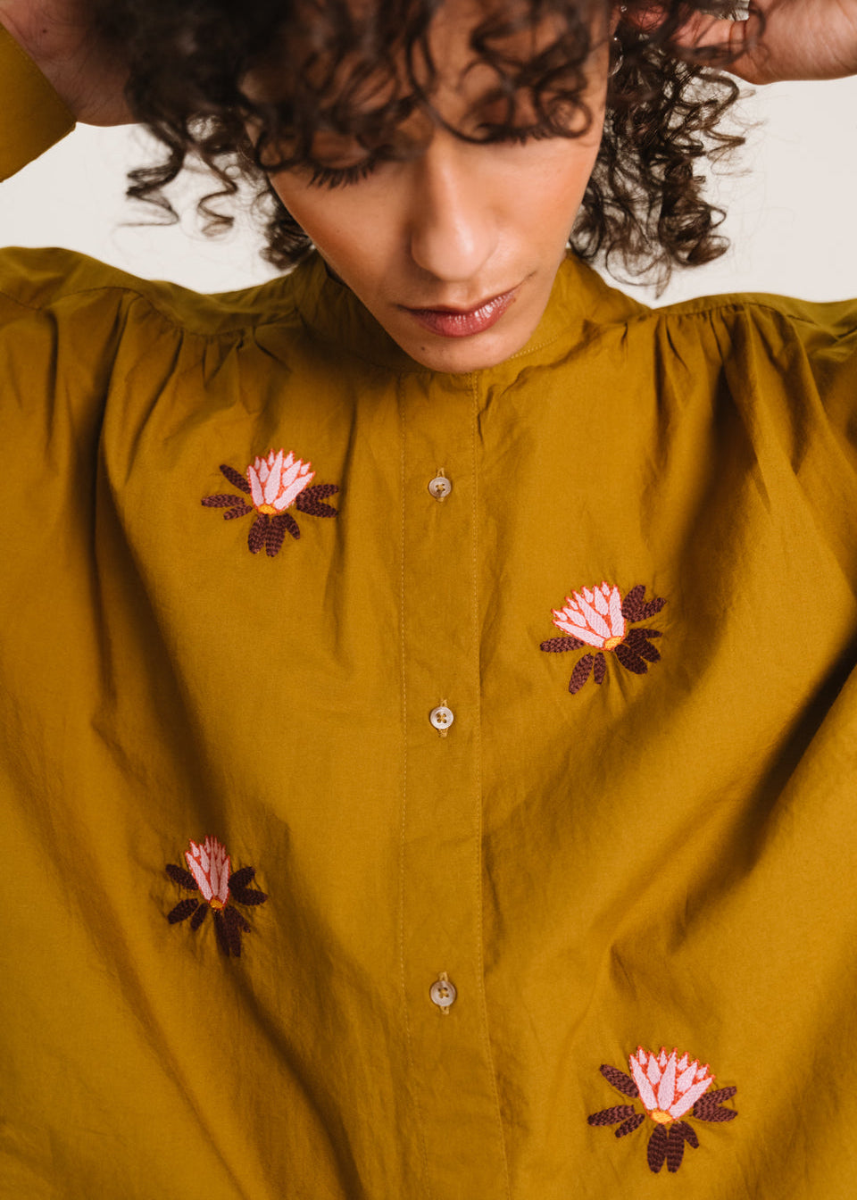 Ella Embroidered Blouse, Lily ~ sacrecoeur