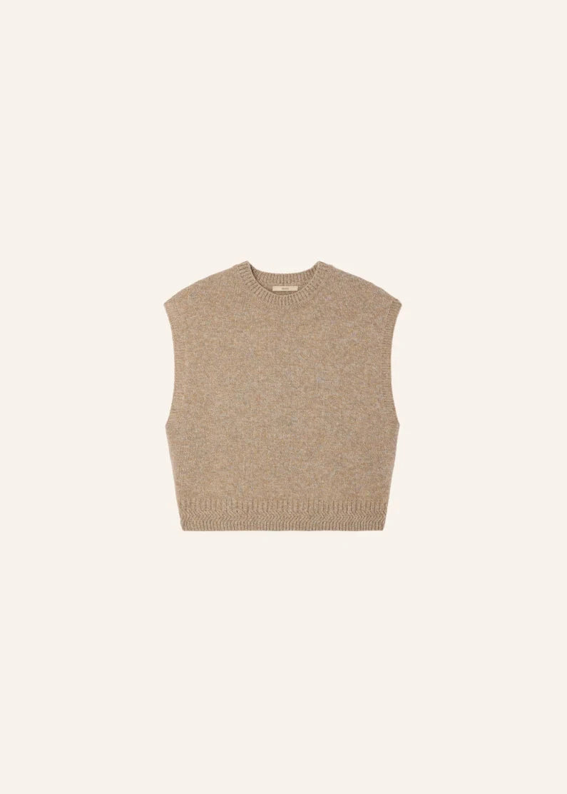 Fabinino Sleeveless Jumper, Sandgres ~ Sessun