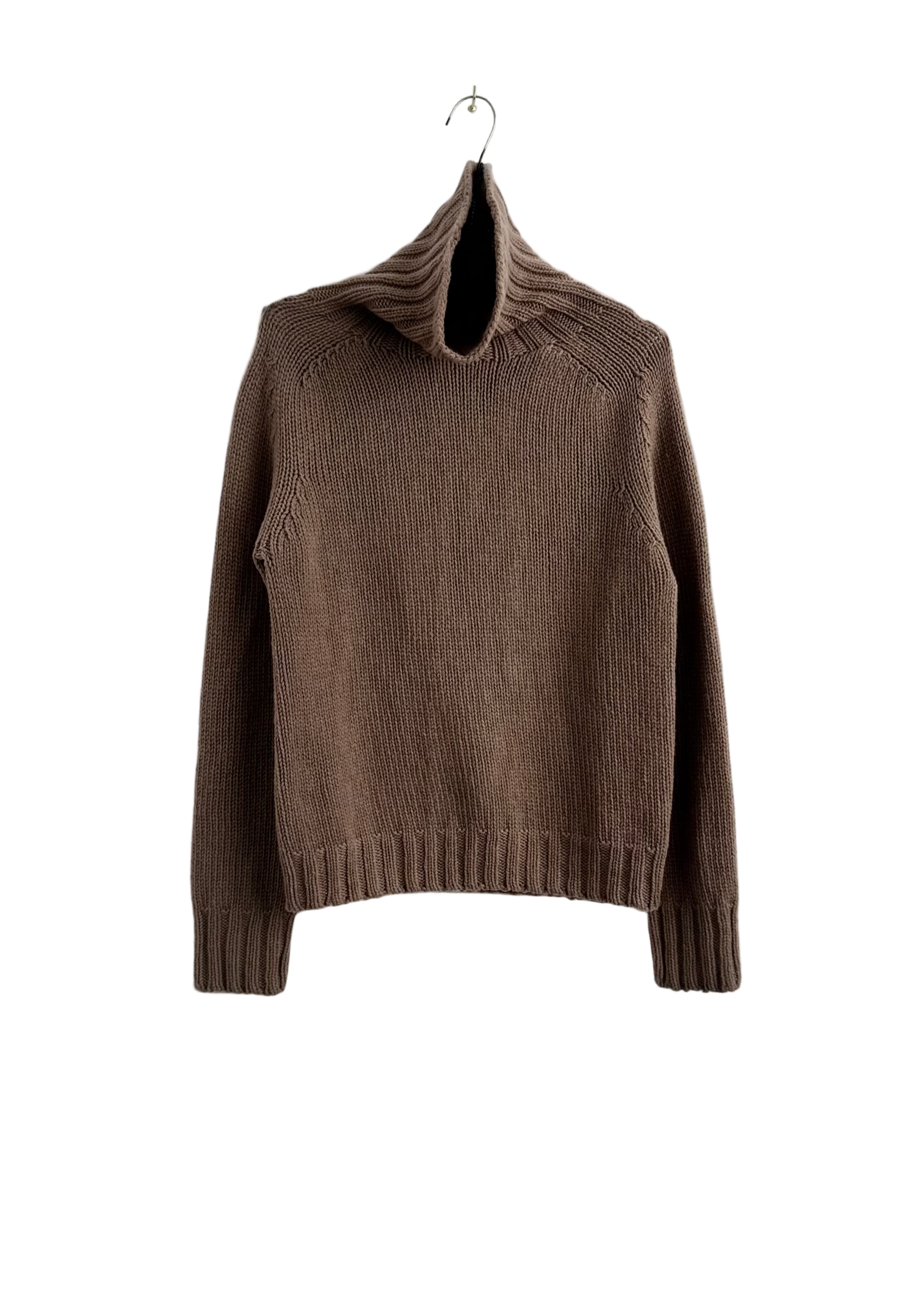 Chunky Roll Collar Pullover, Stonechat