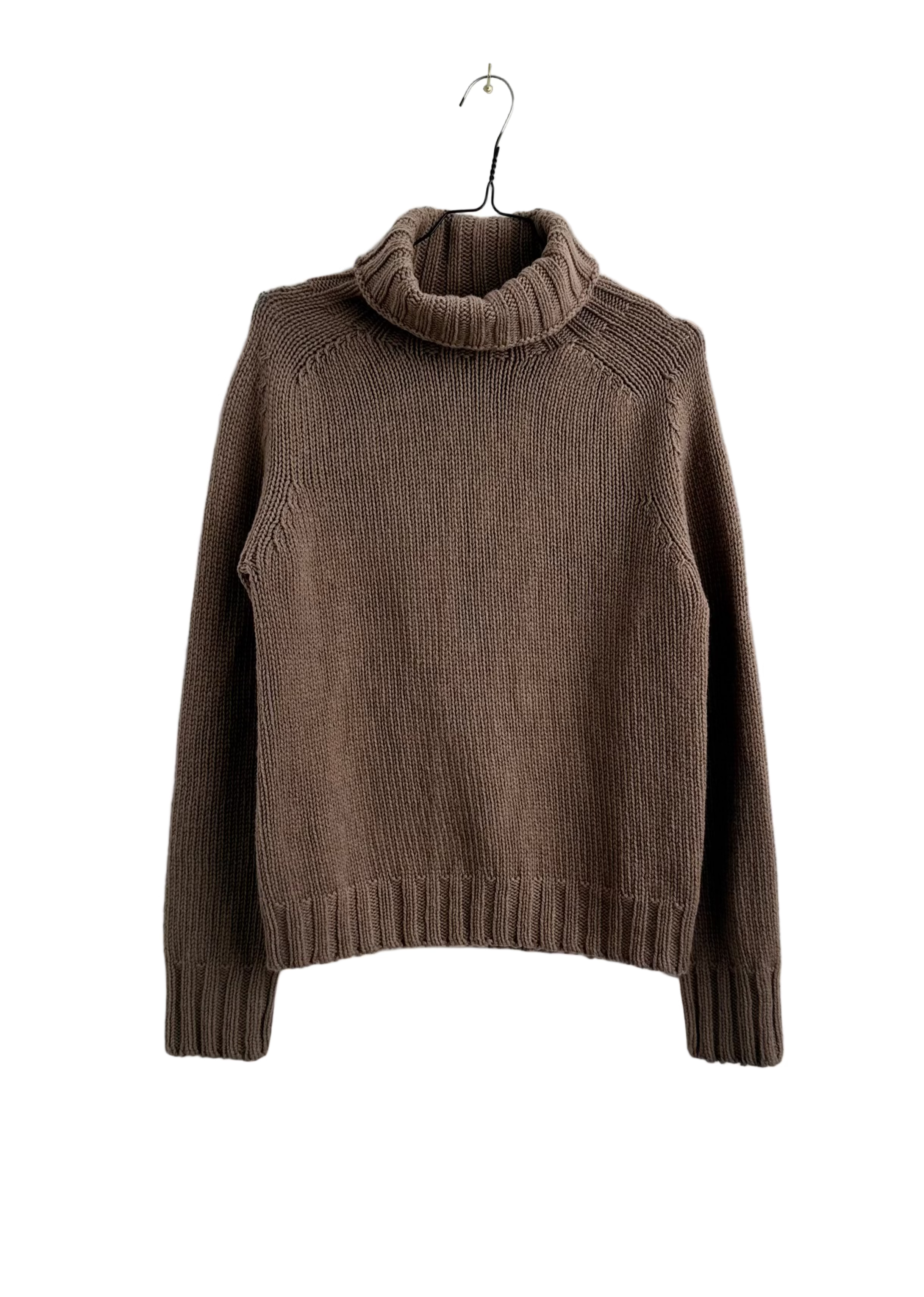 Chunky Roll Collar Pullover, Stonechat