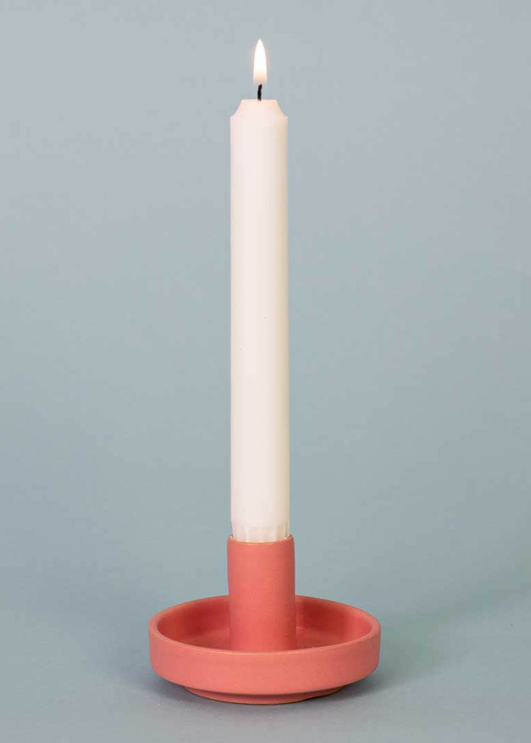 Hermes Candleholder, Pink