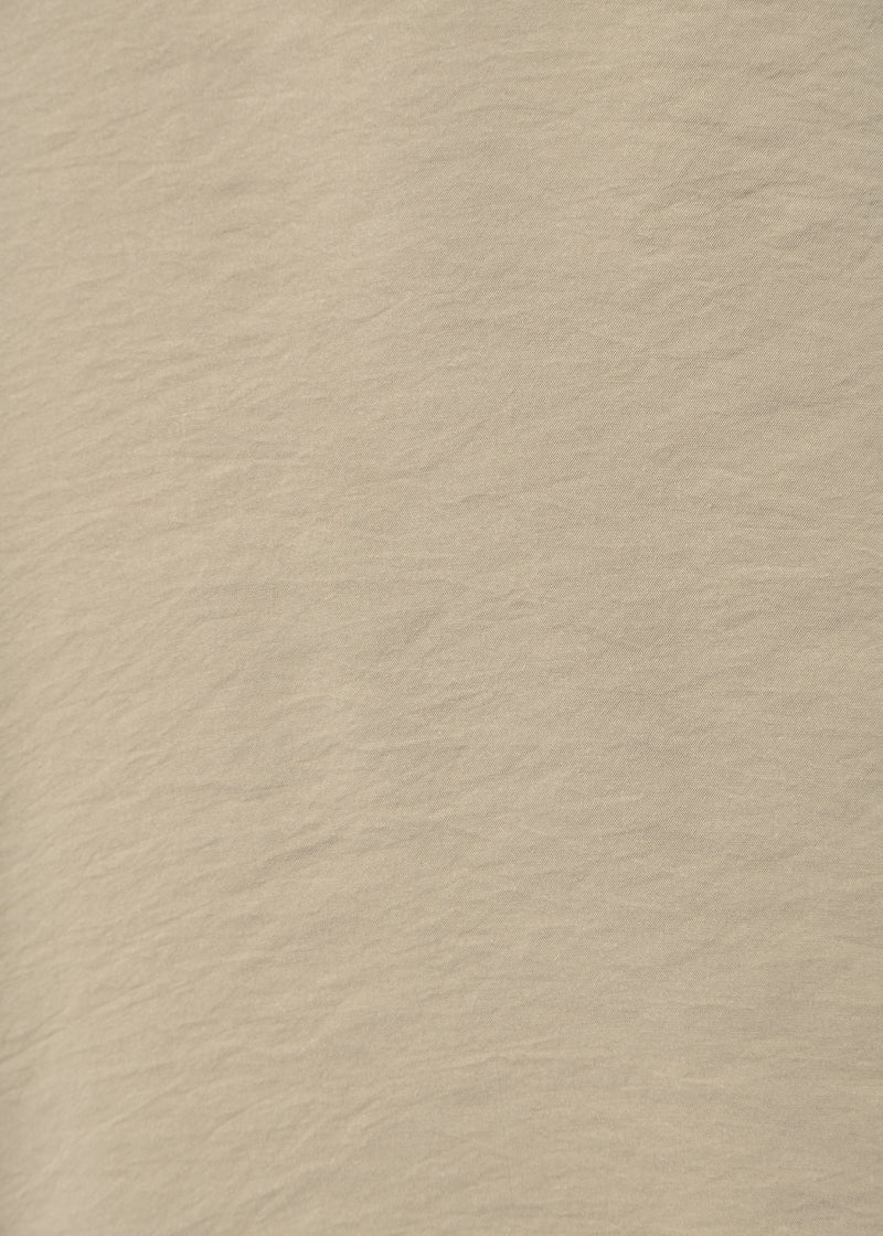 Taupe Flared Textured Shirt