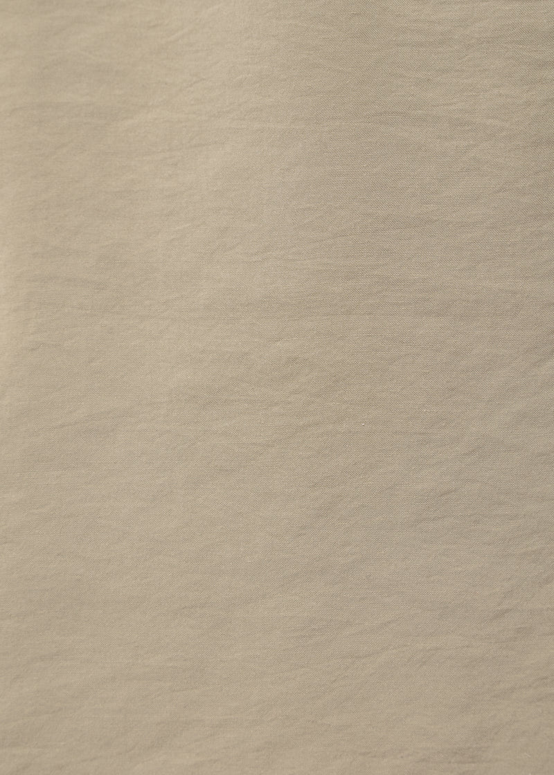 Taupe wide-leg pants in embossed modal