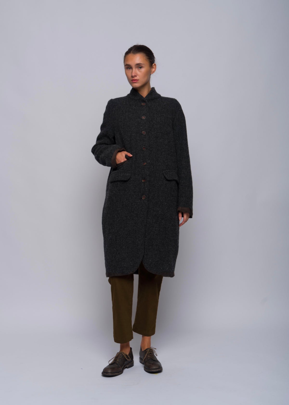 Hannoh Wessel - Coat Marika 301, Charcoal