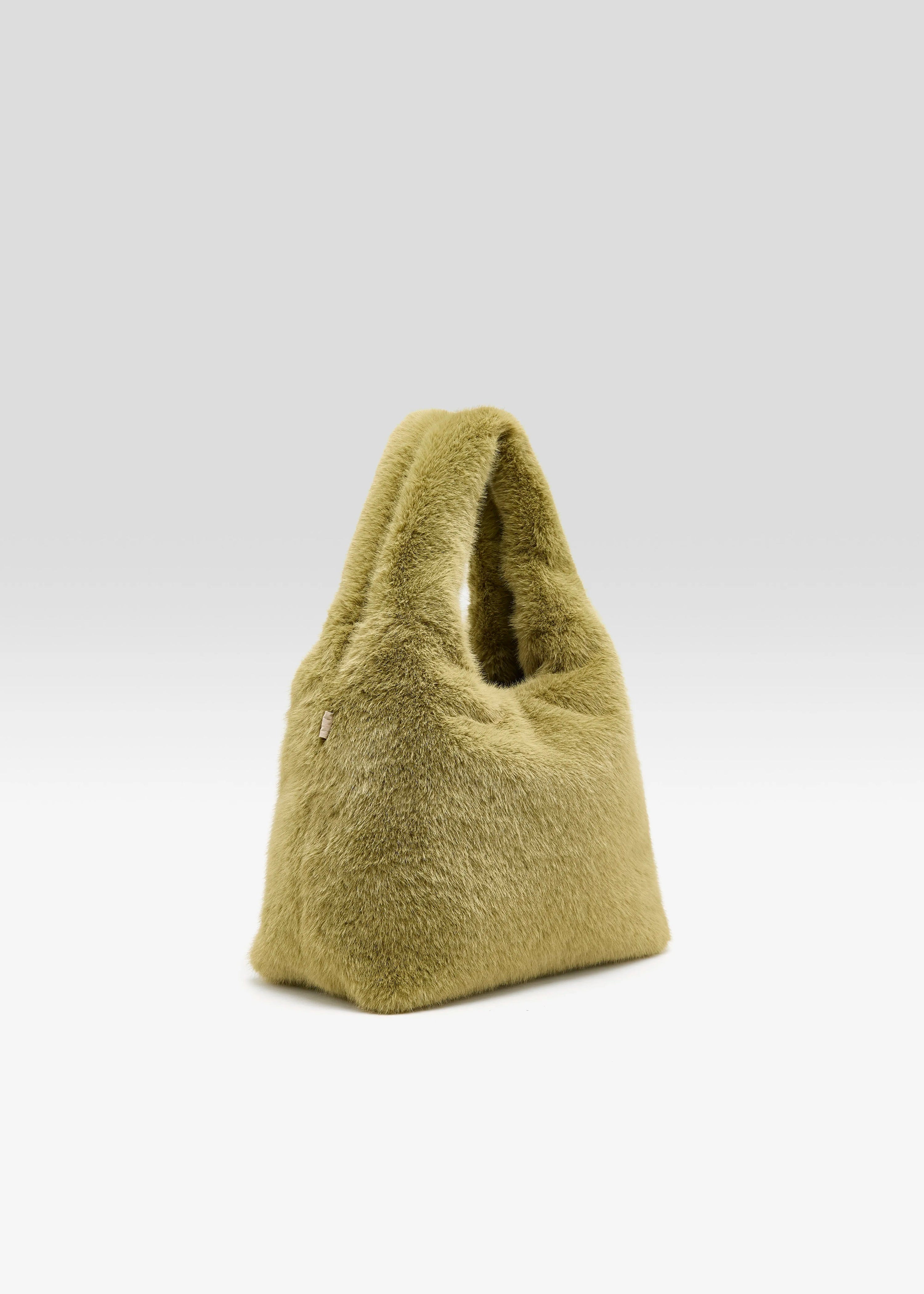 Helga Faux Fur Bag, Tilleul ~ Bellerose