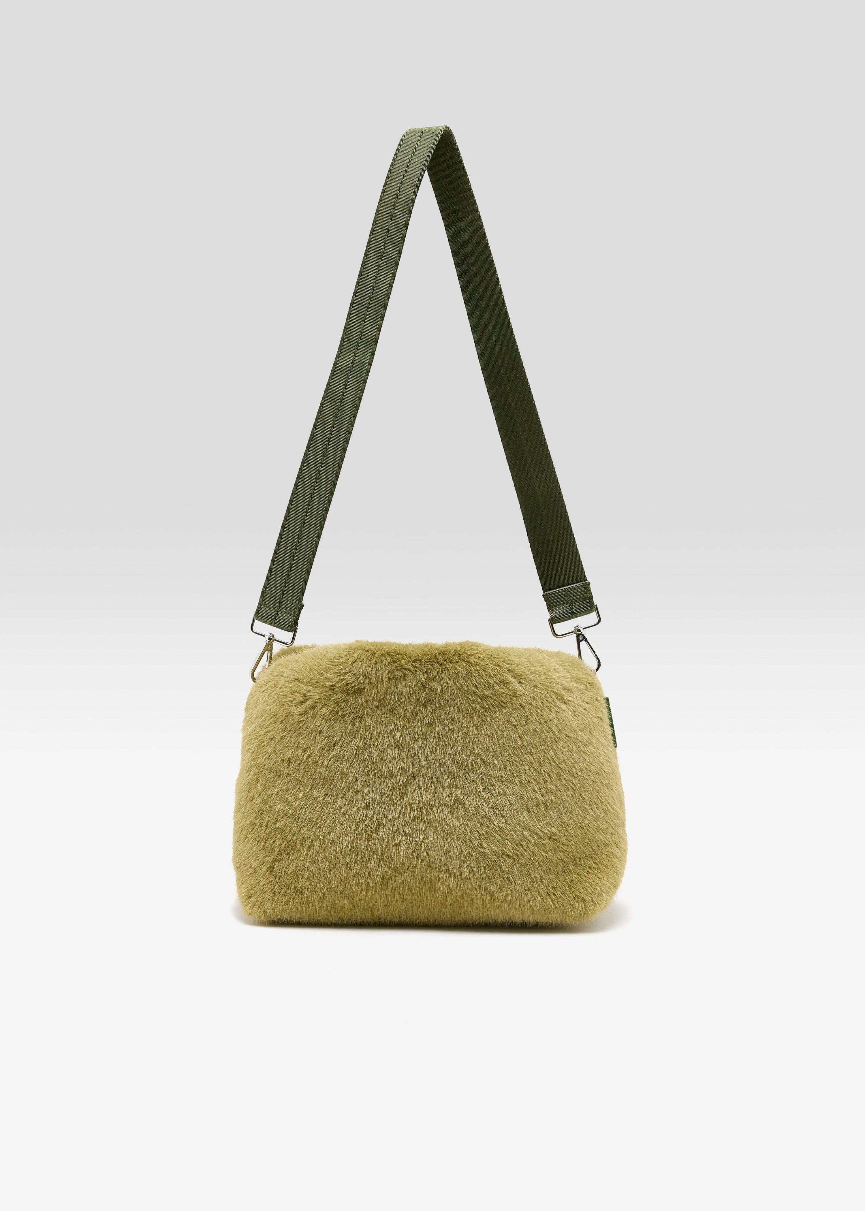 Helga Faux Fur Bag, Tilleul ~ Bellerose