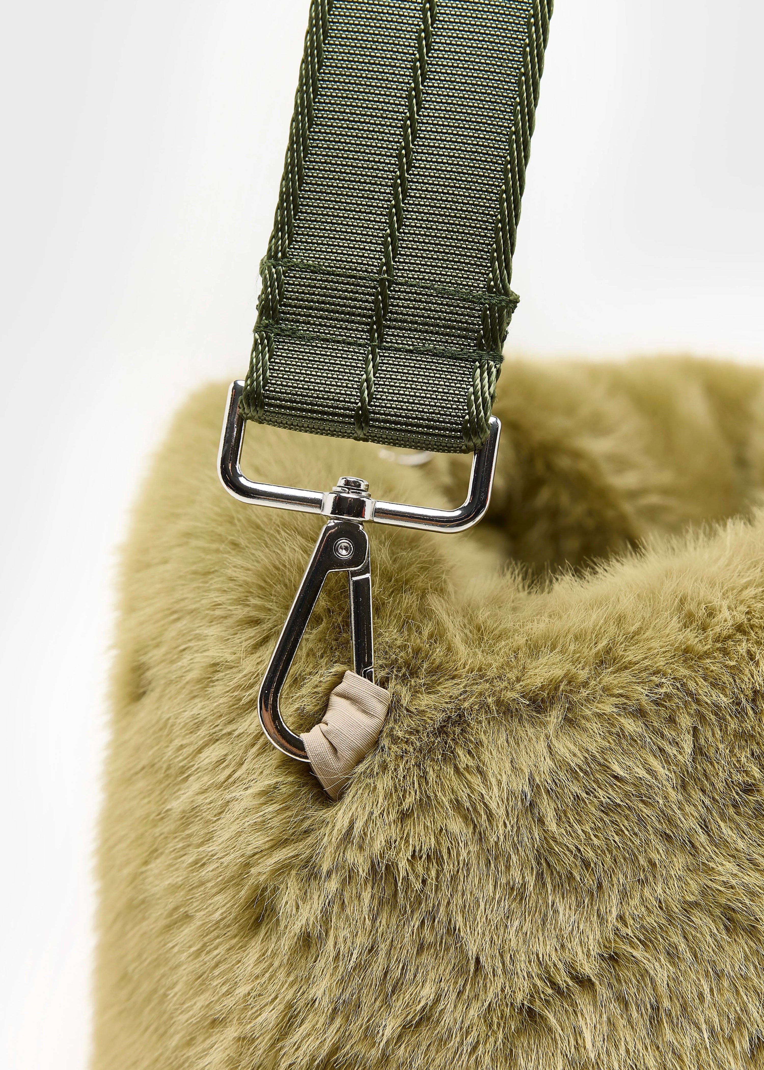 Helga Faux Fur Bag, Tilleul ~ Bellerose