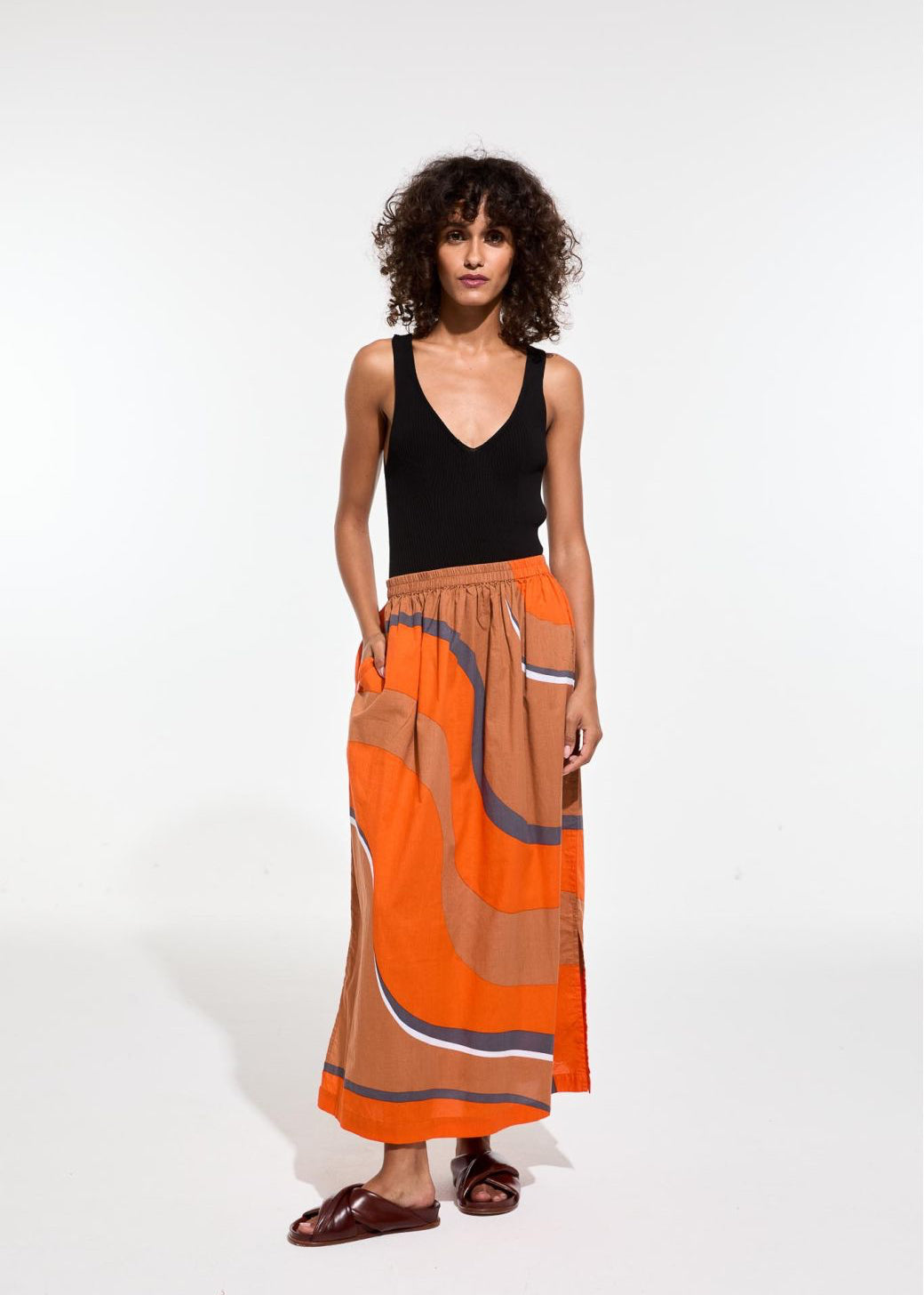 Juliette Madone Skirt, Vermilion - mapoesie