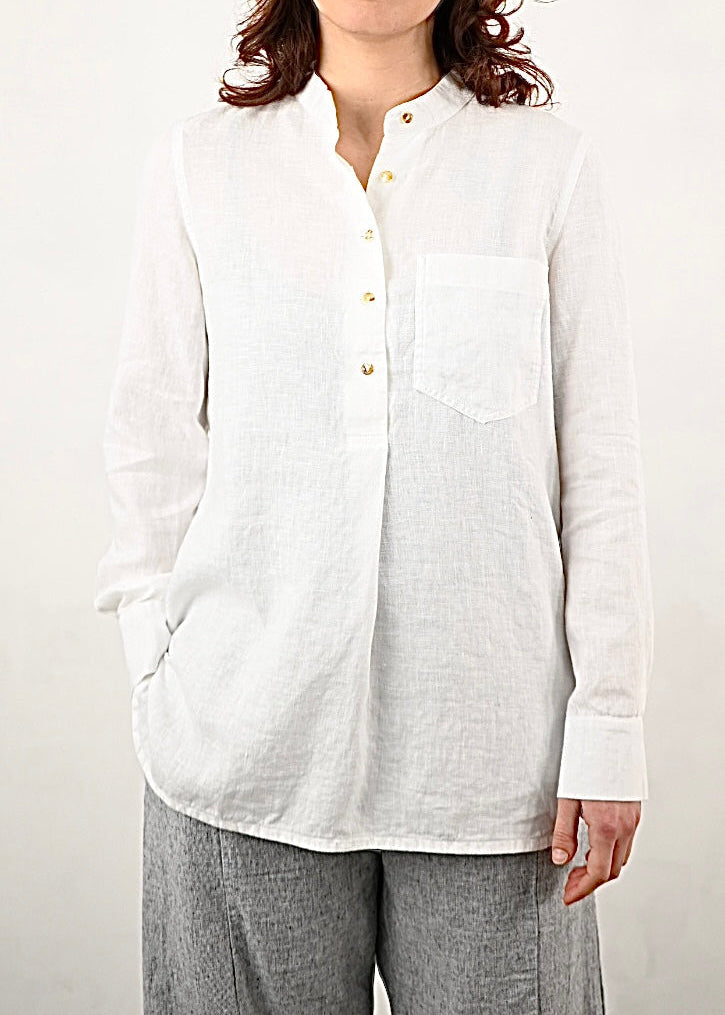 Kyoto Linen Shirt, White