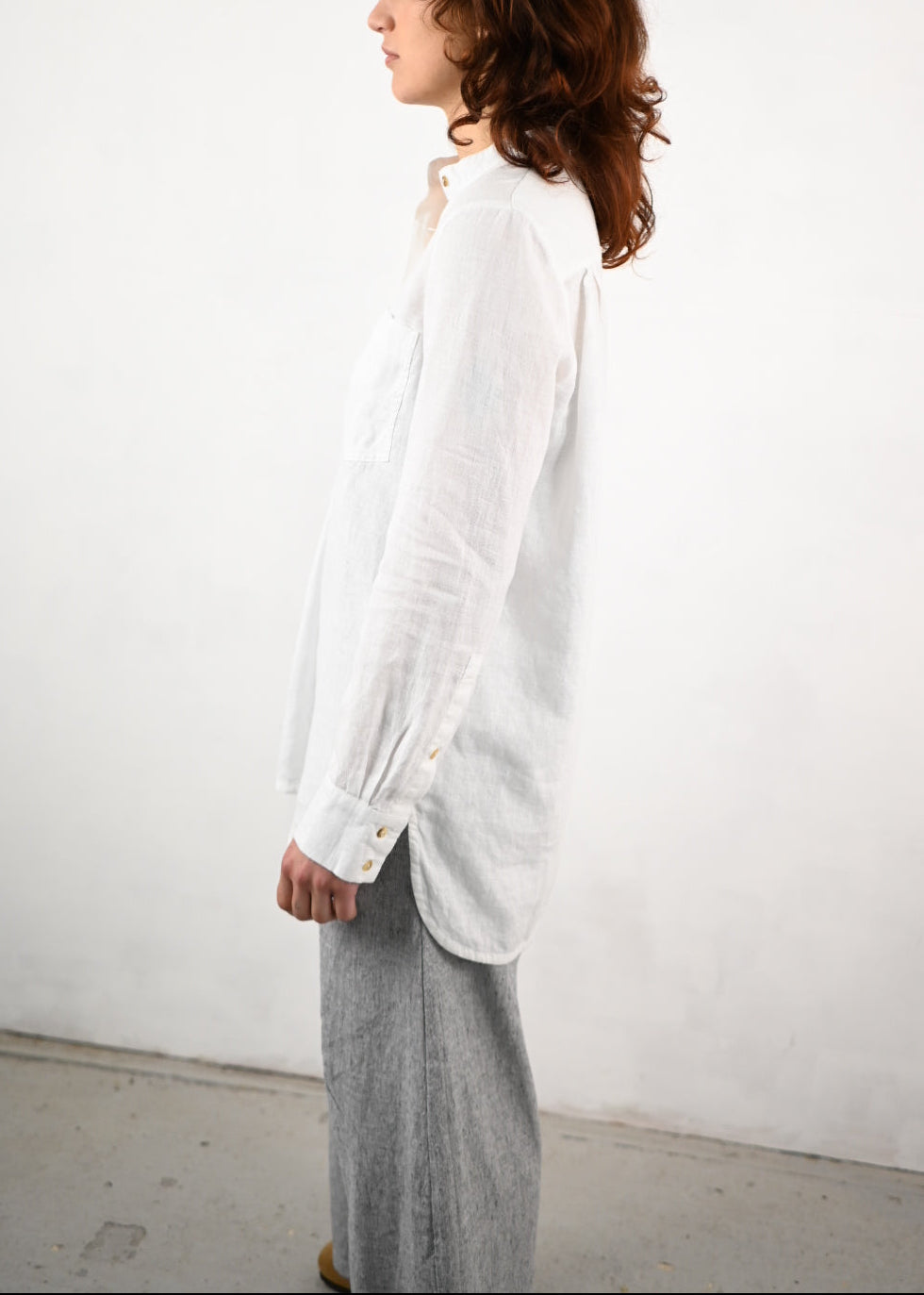 Kyoto Linen Shirt, White