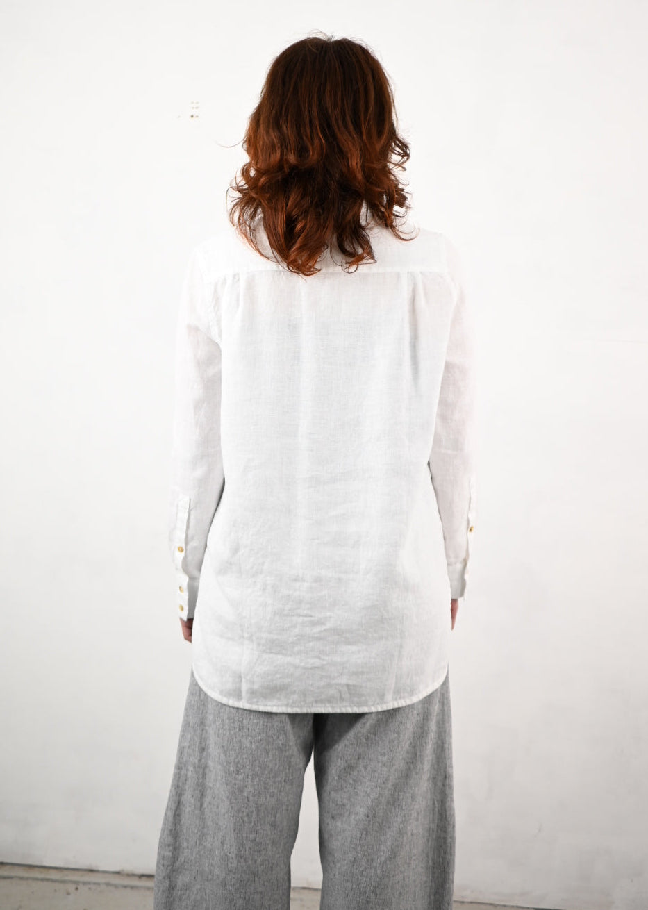 Kyoto Linen Shirt, White