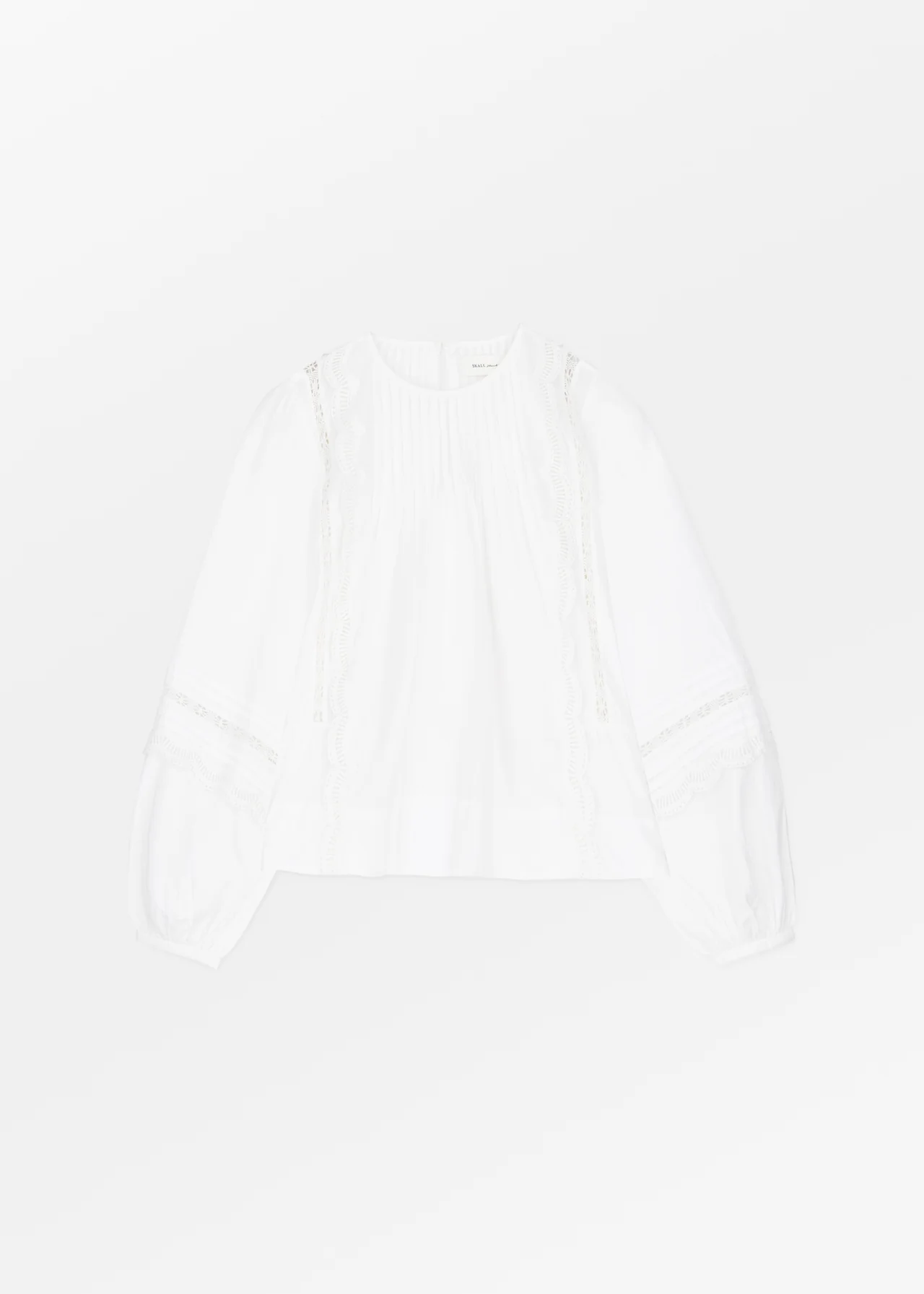 Leaf Blouse, Optic White - Skall