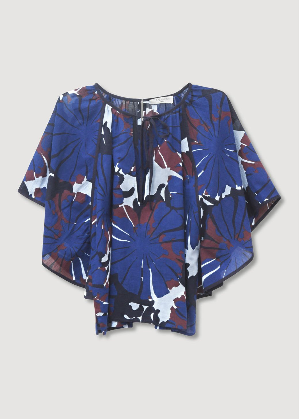 Lita Pavot Top, Blue - mapoesie