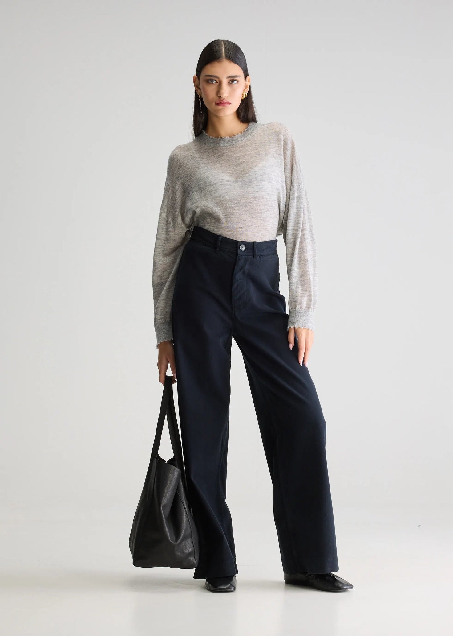 Lottie High Rise Trousers, Navy ~ Bellerose