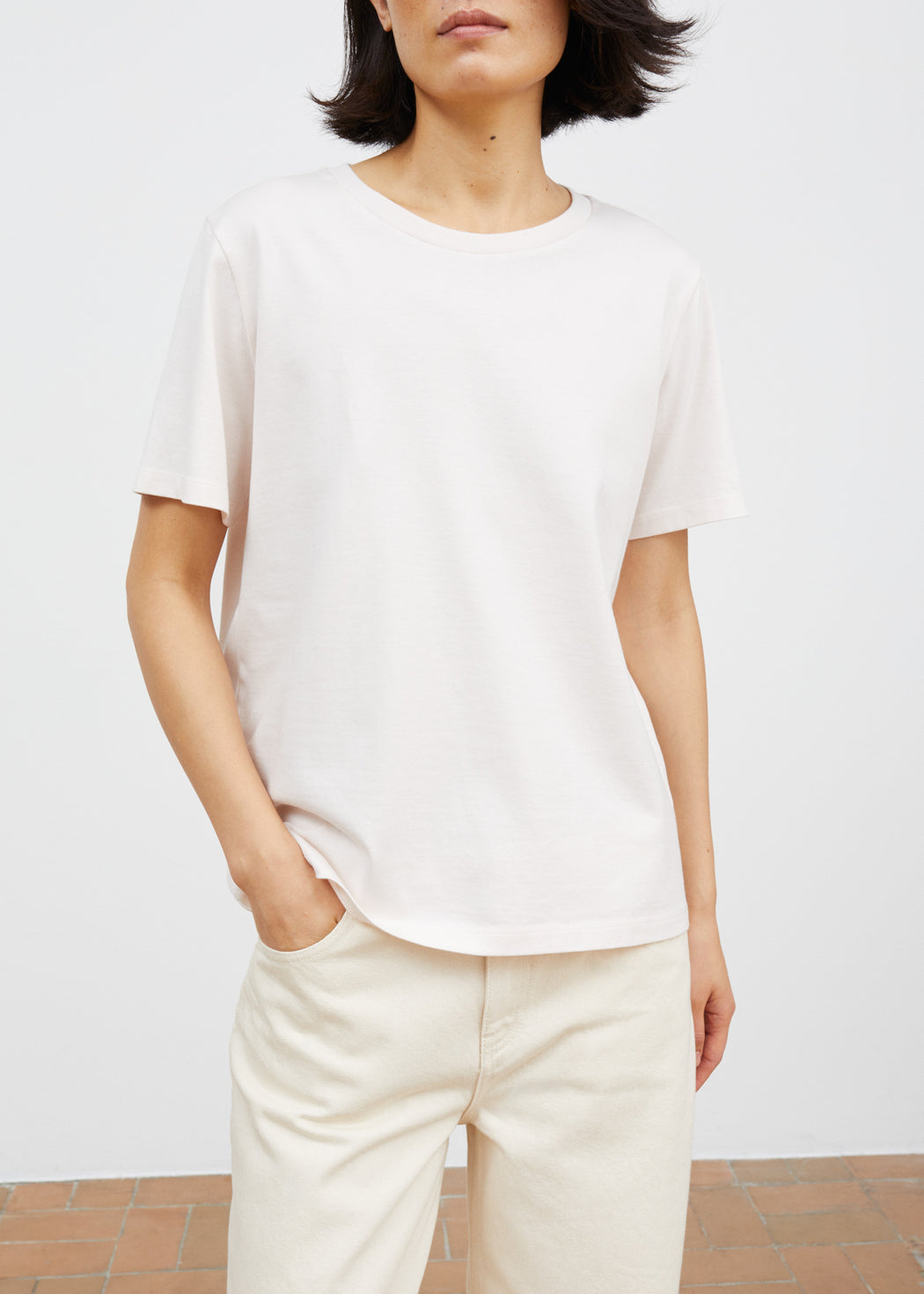 Loui Regular Tee, Pale Pink - Skall