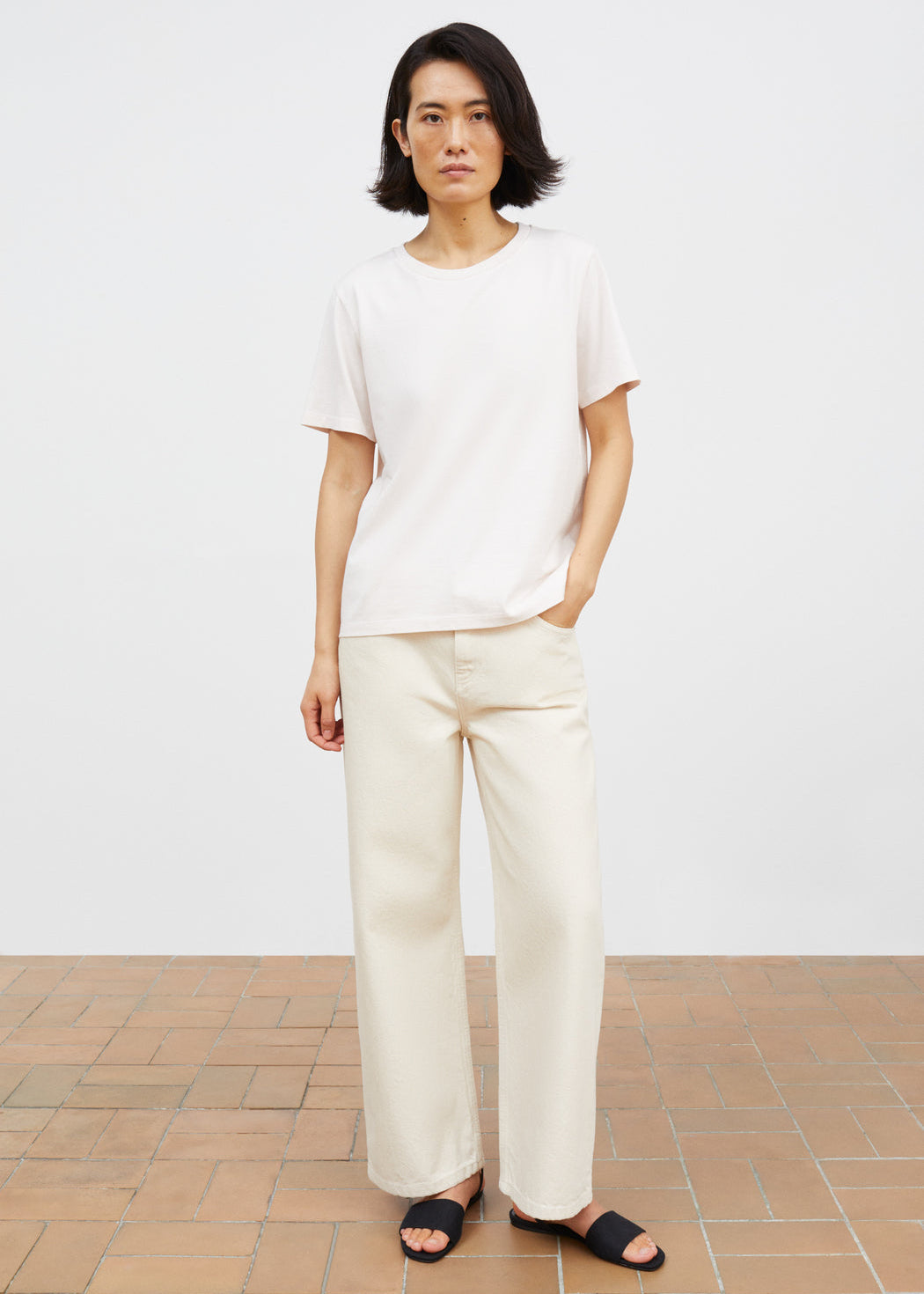 Loui Regular Tee, Pale Pink - Skall