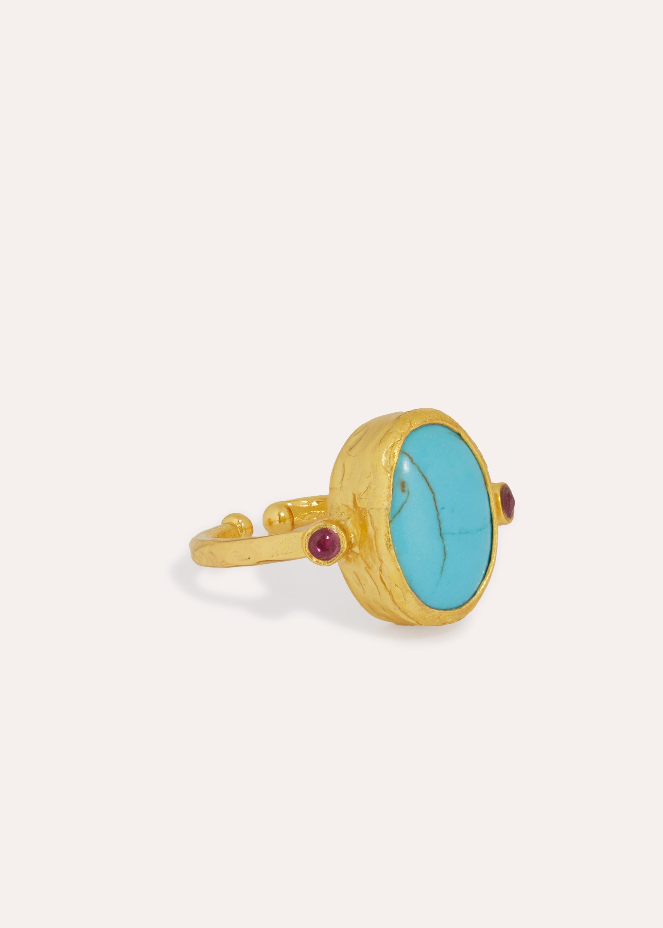 Lucia Turquoise Cocktail Ring ~ Ottoman Hands