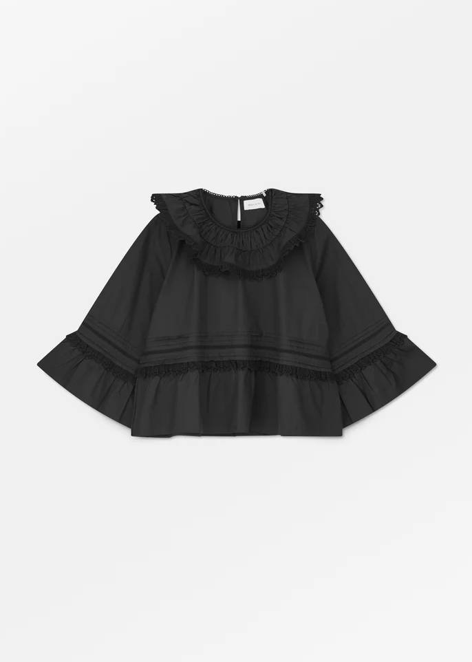 Lulu Blouse, Black - Skall