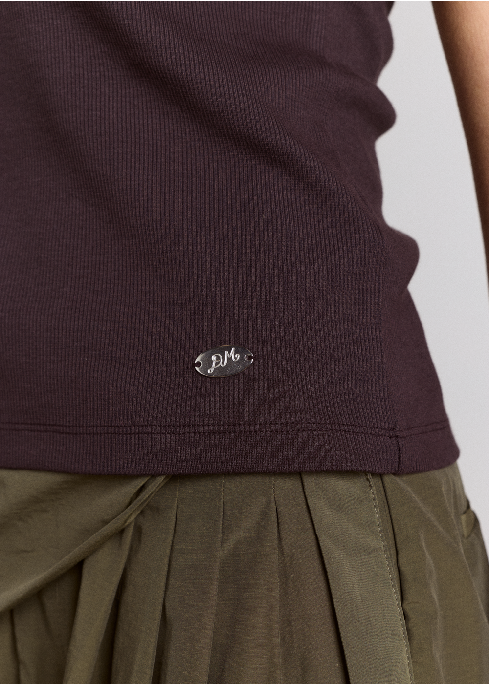 Manon Layered 2 in 1 Top, Choc/Magenta ~ Damson Madder
