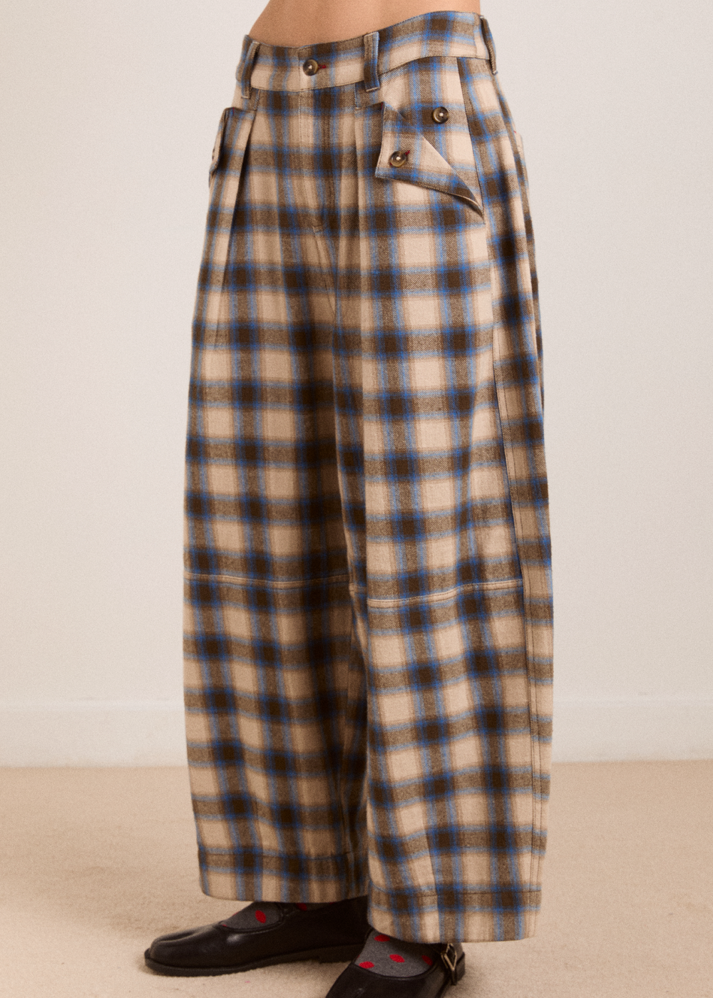 Mara Trouser, Cotton Twill ~ Damson Madder