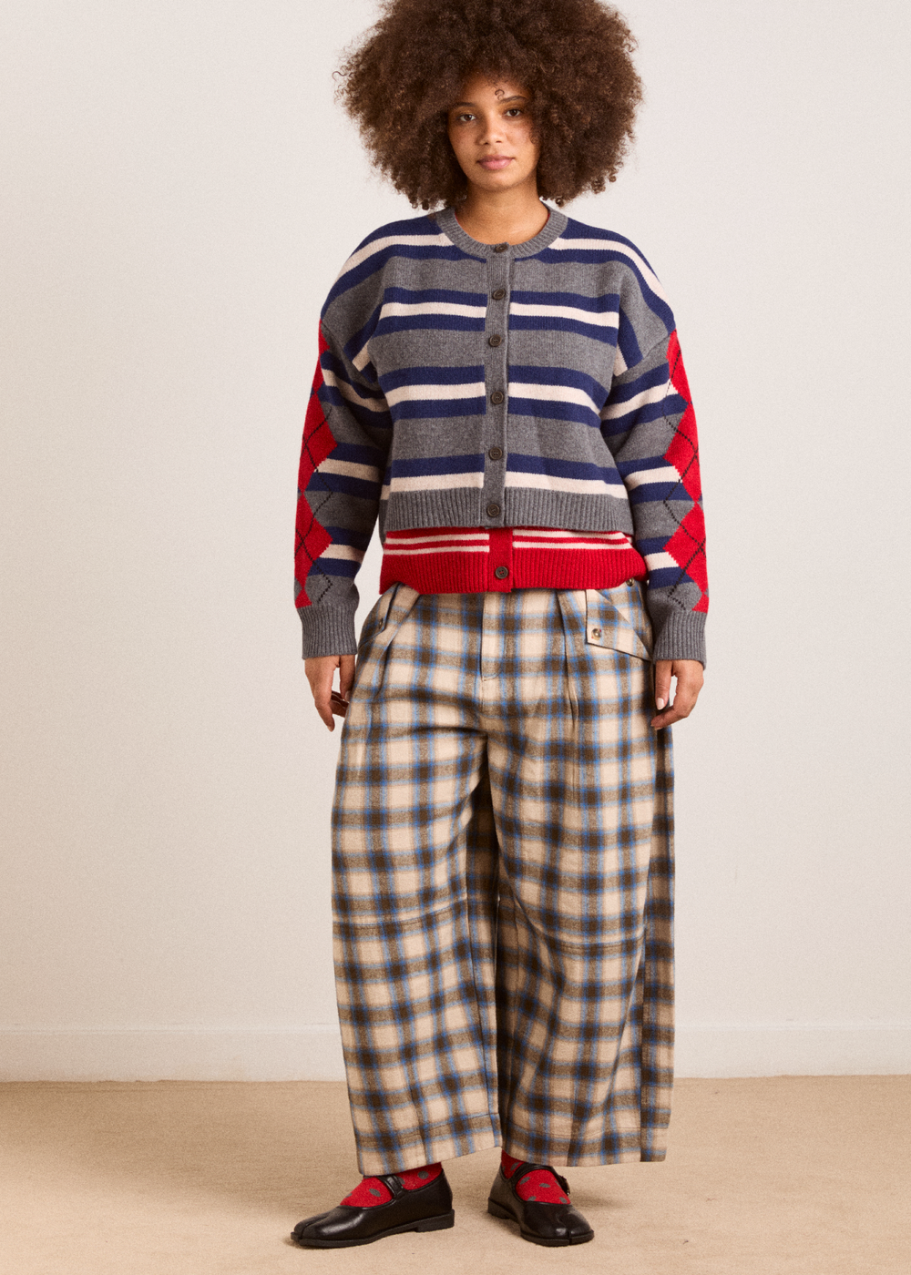 Mara Trouser, Cotton Twill ~ Damson Madder