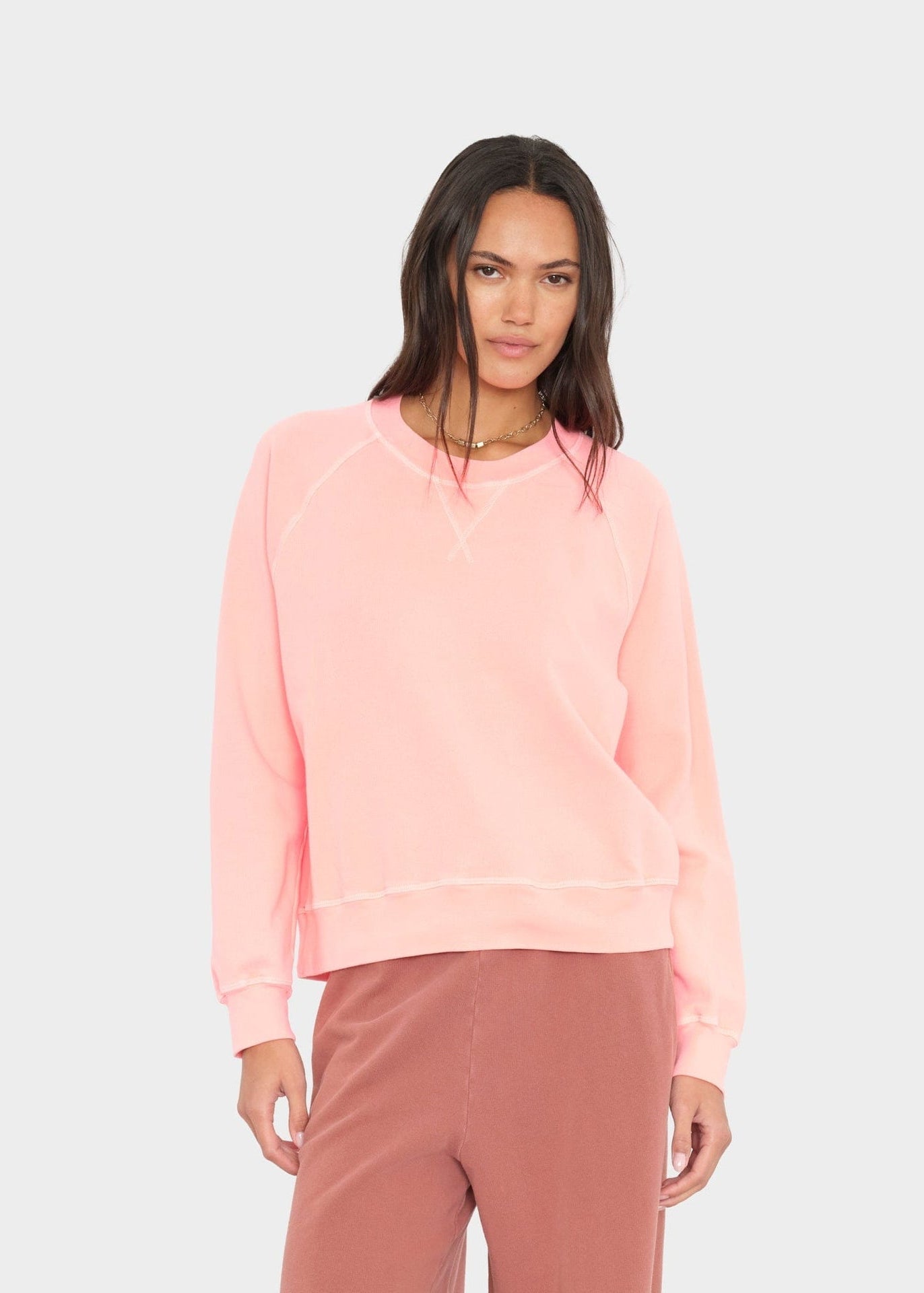 Marathon Sweatshirt, Peach Glow ~ Xirena