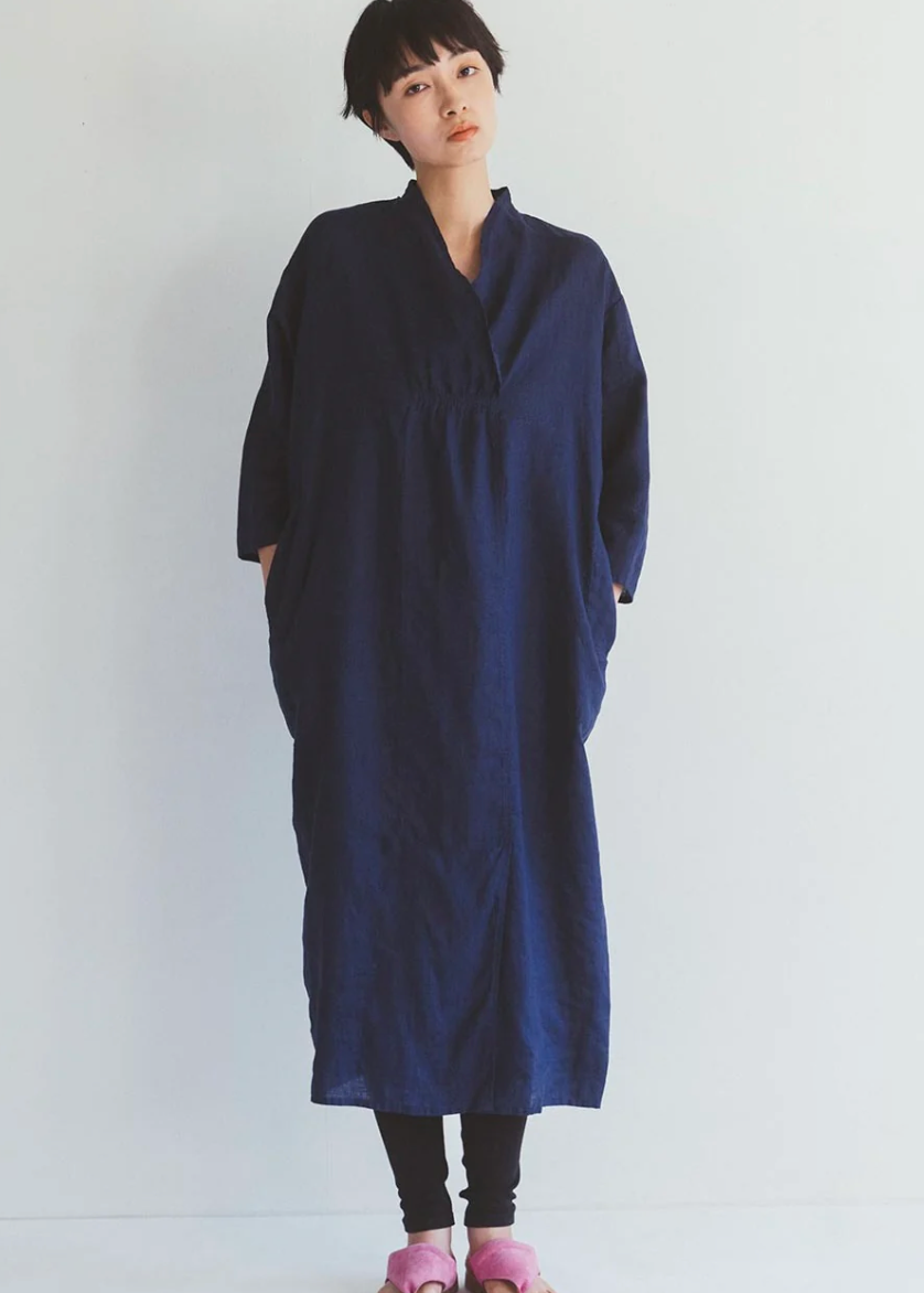 Monica Dress, Blue Indigo - Fog Linen