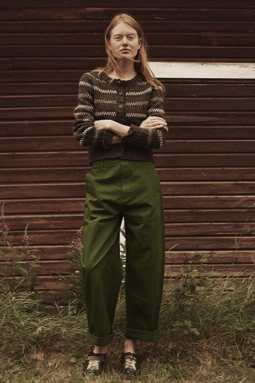 Wide Trousers, Green ~ nygardsanna