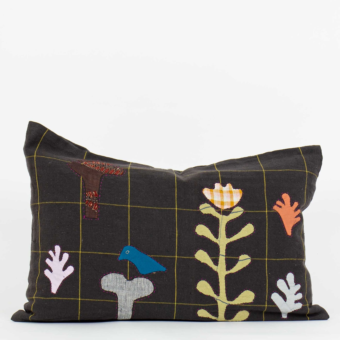 Patch Field Cushion Cover 30 x 50cm, Dark