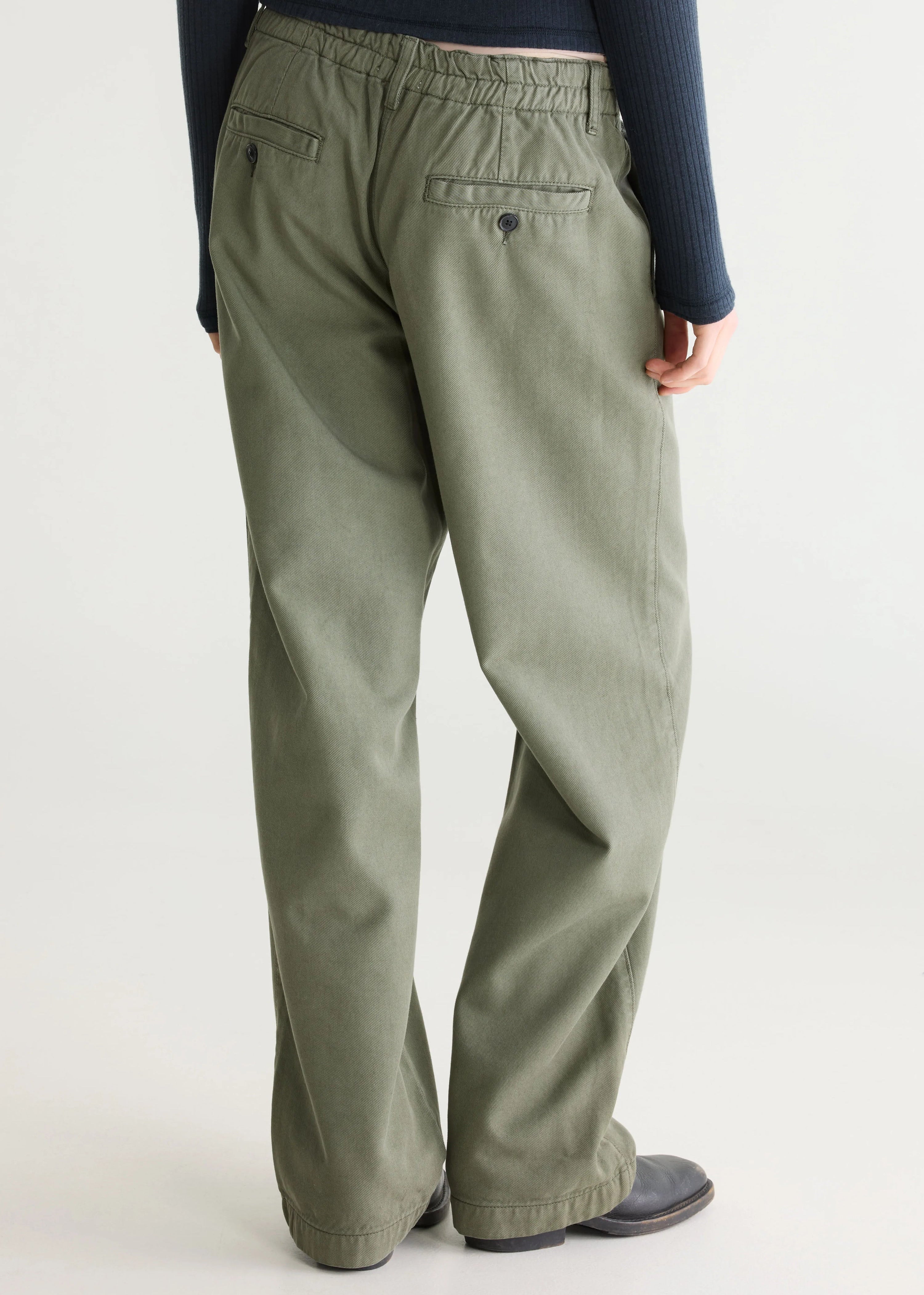 Pace Straight Trousers, Dusty Olive ~ Bellerose