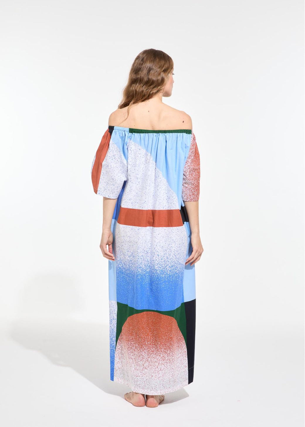 Palao Sunrise Dress, Blue - mapoesie